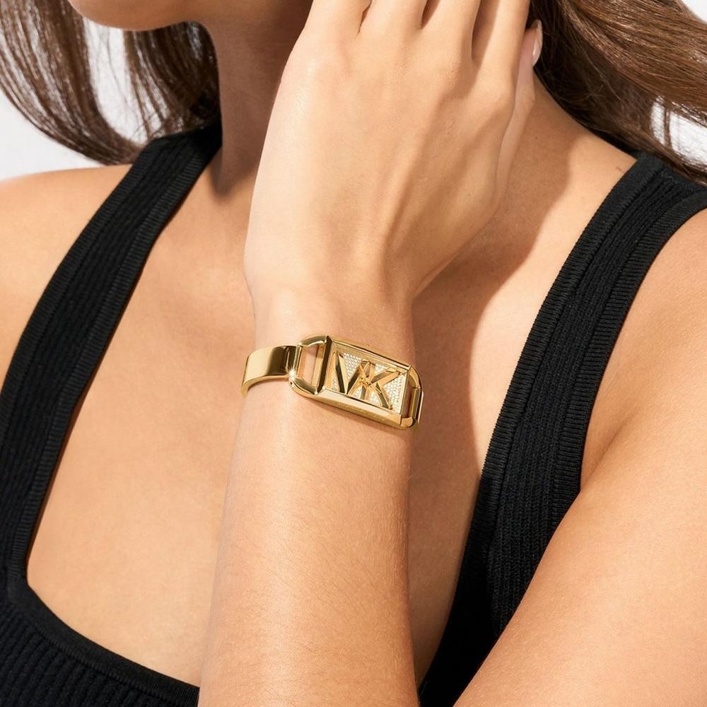 Michael Kors MK Empire Gold-Tone Stainless Steel Gold Dial Women's Watch MK4840