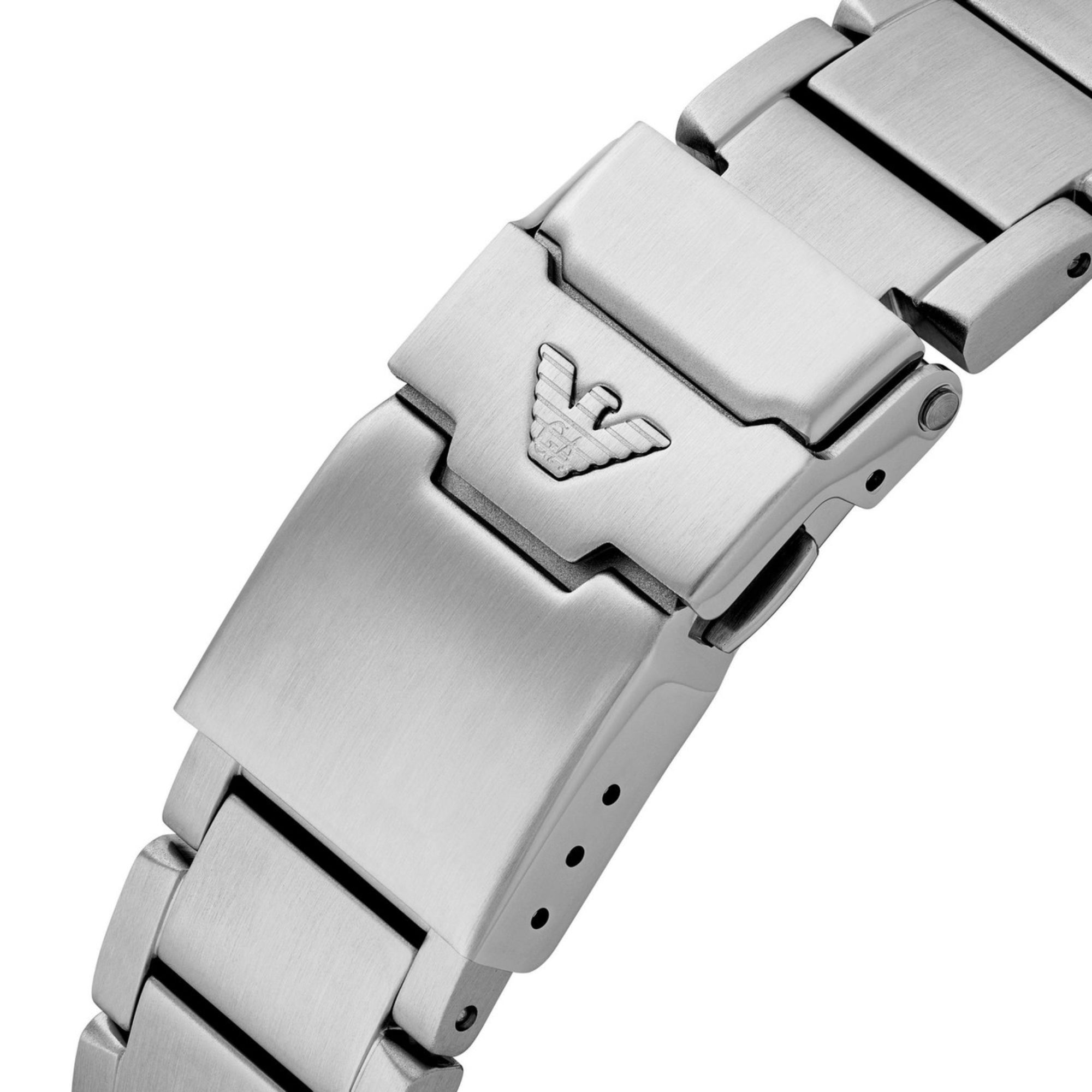 Emporio Armani World Explorer Quartz Chronograph Blue Dial Stainless Steel Men's Watch AR11681