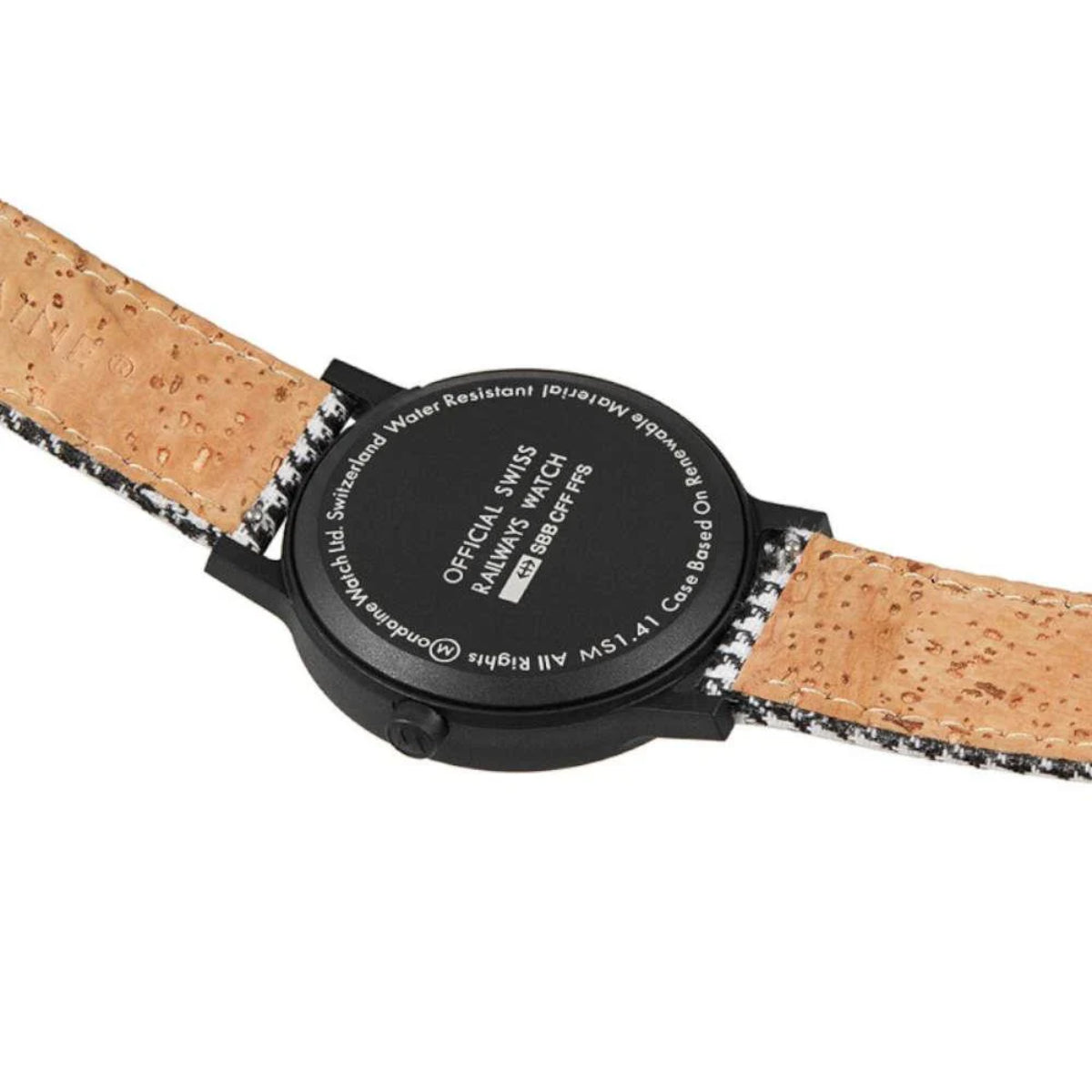 Mondaine Essence Quartz White Dial Textile Strap Unisex Watch MS1.41110.LN