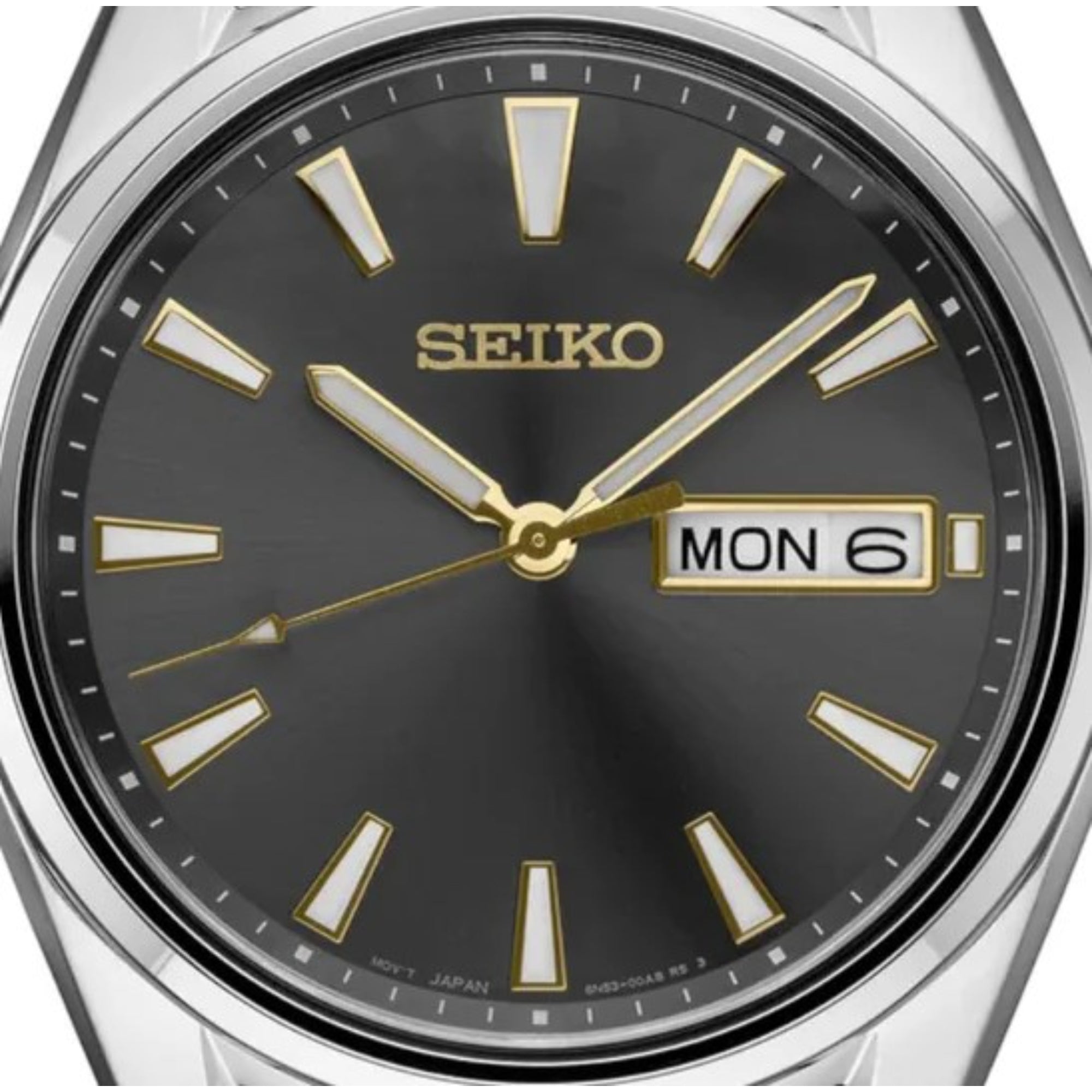 Seiko Conceptual Quartz Grey Sunburst Dial Steel Strap Men's Watch SUR343P1