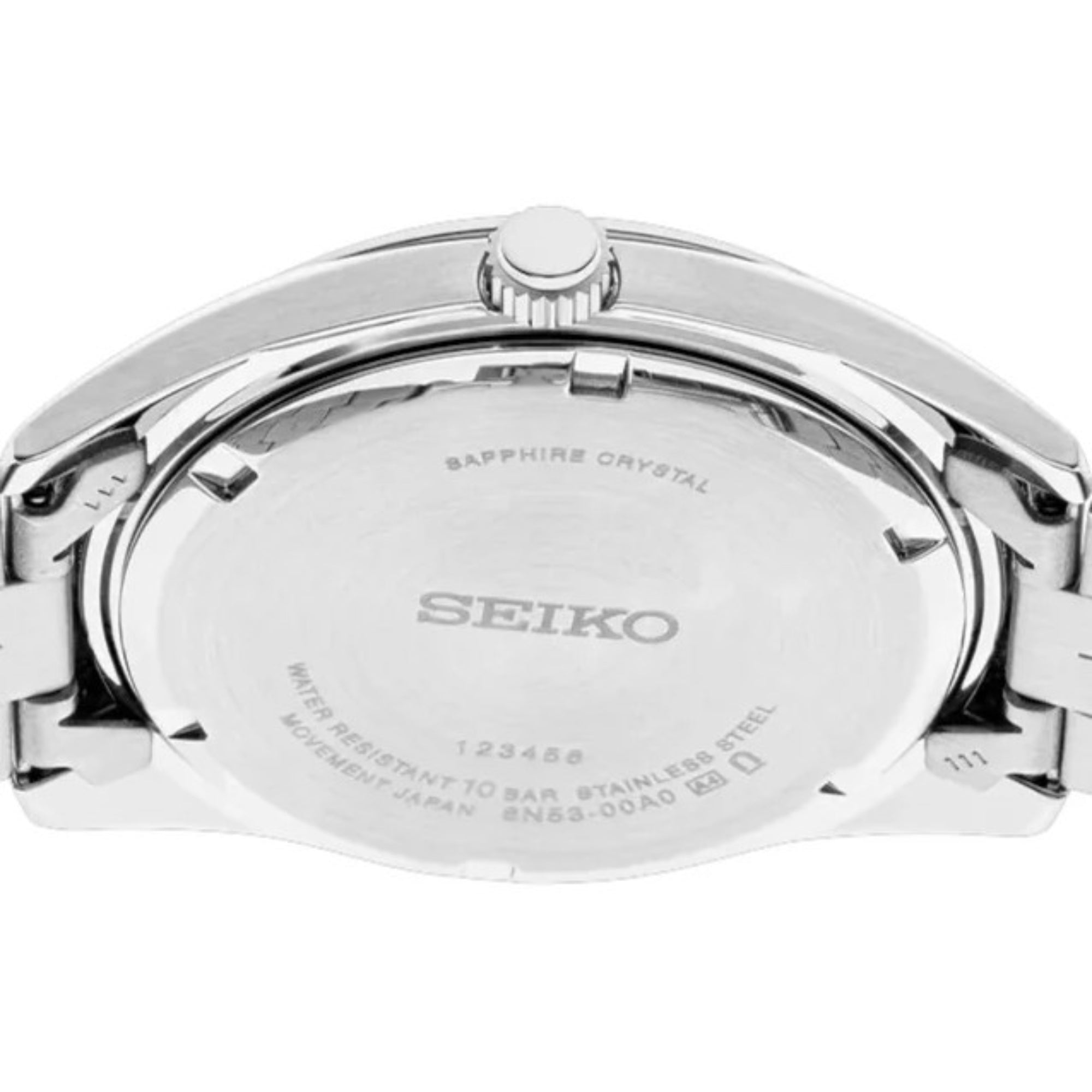 Seiko Conceptual Quartz Grey Sunburst Dial Steel Strap Men's Watch SUR343P1