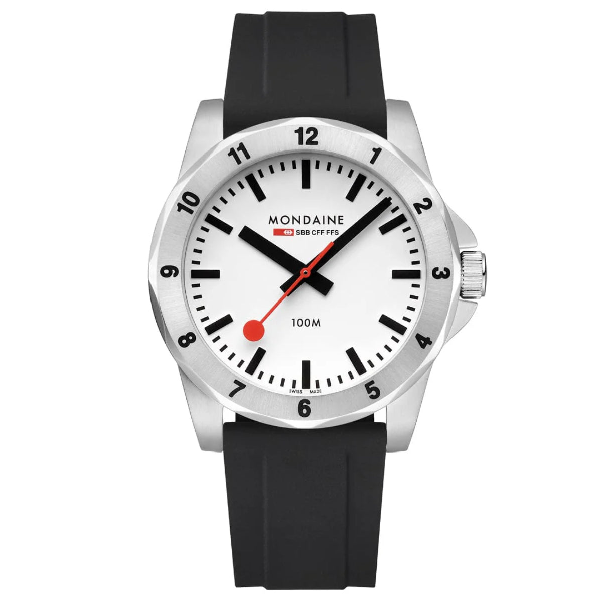 Mondaine Numeri Quartz White Dial Men's Watch MSN.4211B.RB