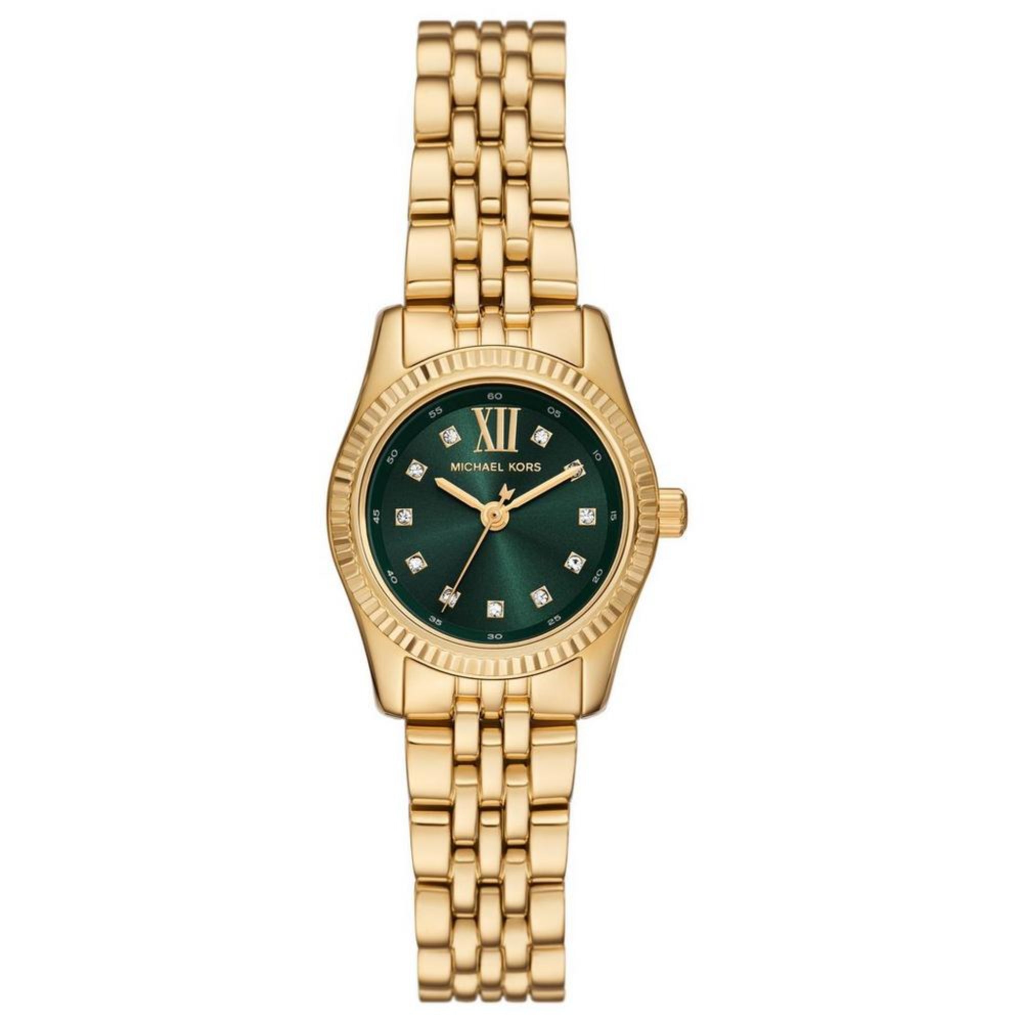 Michael Kors Lexington Gold-Tone Stainless Steel Green Dial Women’s Watch MK4842