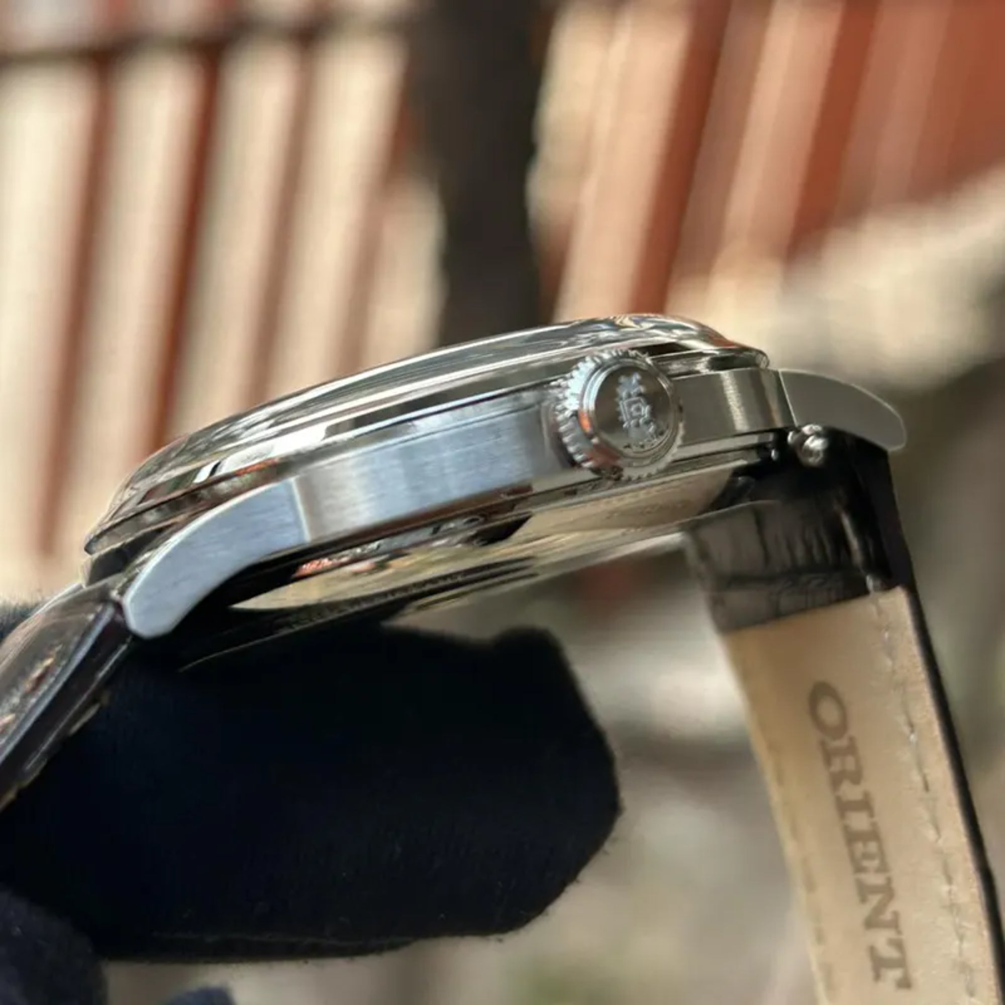 Orient Bambino Classic Red Dial Men's Dress Watch RA-AC0026R30B