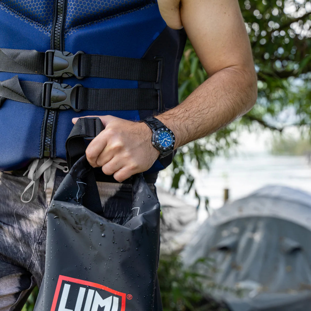 Luminox Original Navy Seal EVO 3000 Series Blue Dial Rubber Strap Men's Watch XS.3003.EVO.S