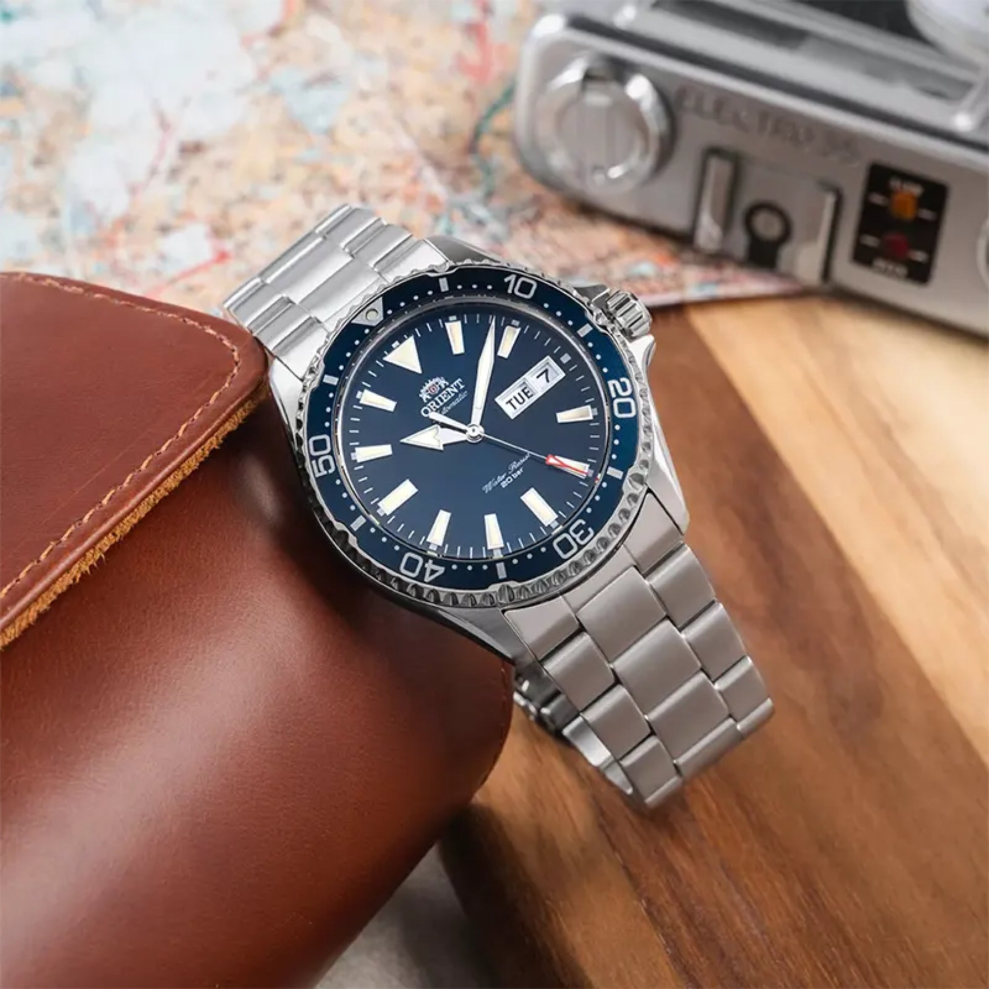 Orient Kamasu Mako III Automatic Blue Dial Steel Strap Men’s Dive Watch RA-AA0002L39B