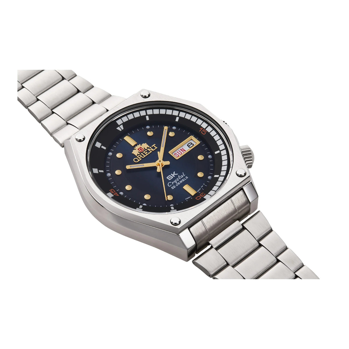 Orient Neo 70's Revival Automatic Blue Dial Steel Strap Men's Watch RA-AA0B03L39B