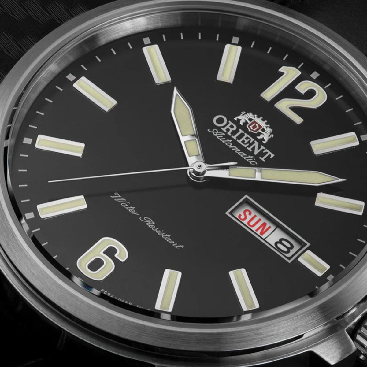 Orient Contemporary Automatic Black Dial Leather Strap Men’s Watch RA-AA0C04B39B