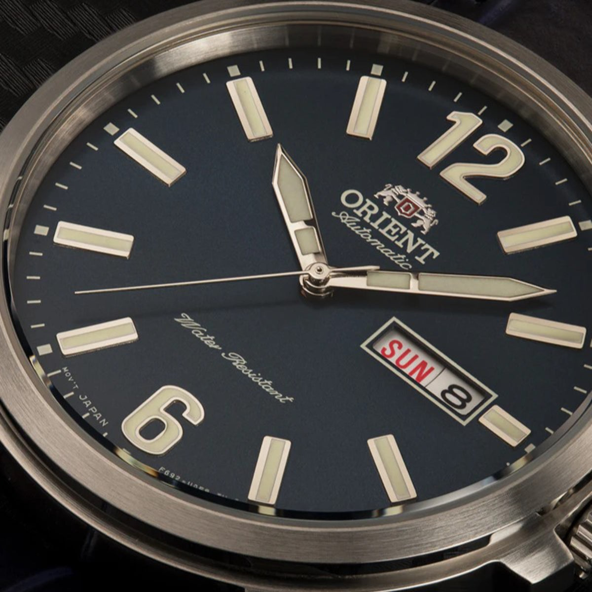 Orient Contemporary Automatic Blue Dial Leather Strap Men’s Watch RA-AA0C05L39B