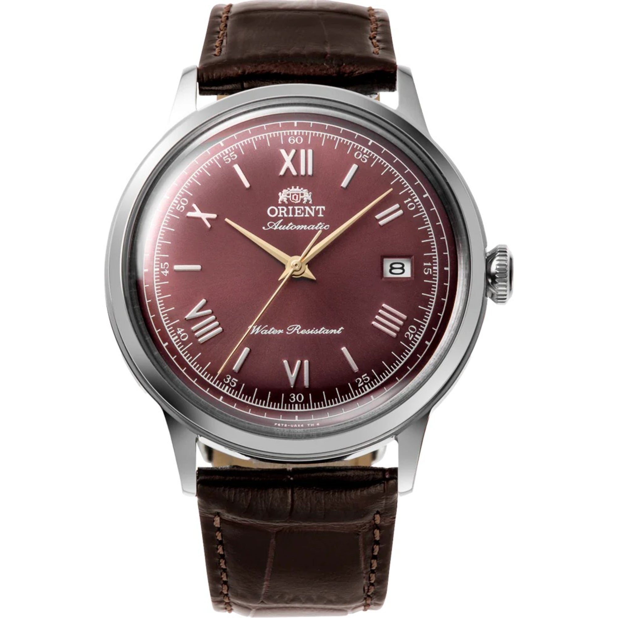 Orient Bambino Classic Vintage Style Red Dial Leather Strap Men's Watch RA-AC0026R30B