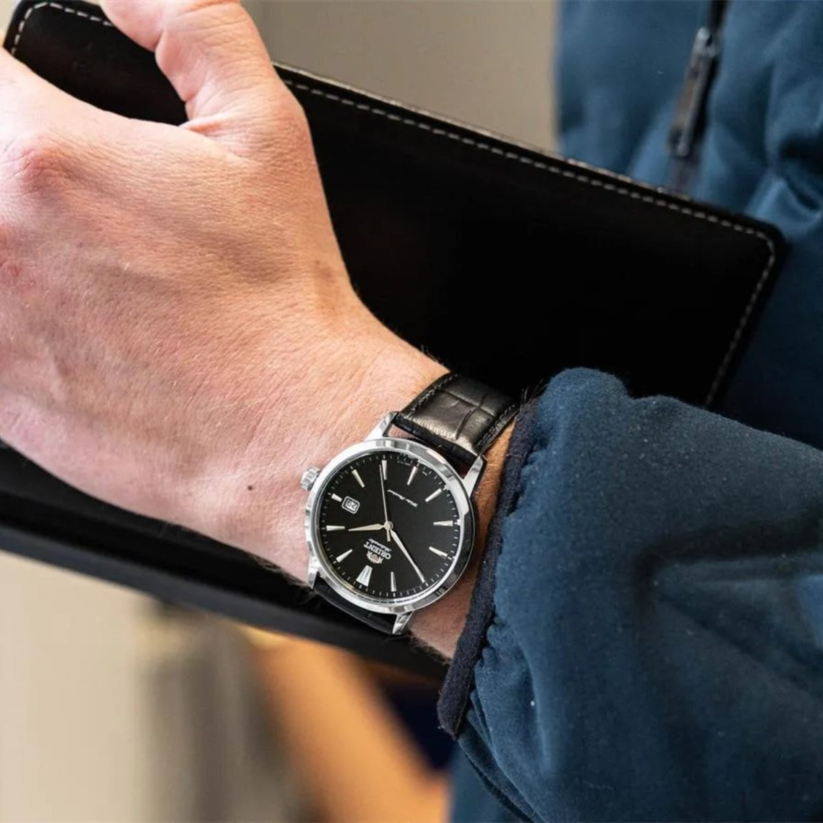 Orient Symphony Automatic Black Dial Men’s Watch RA-AC0F05B30B