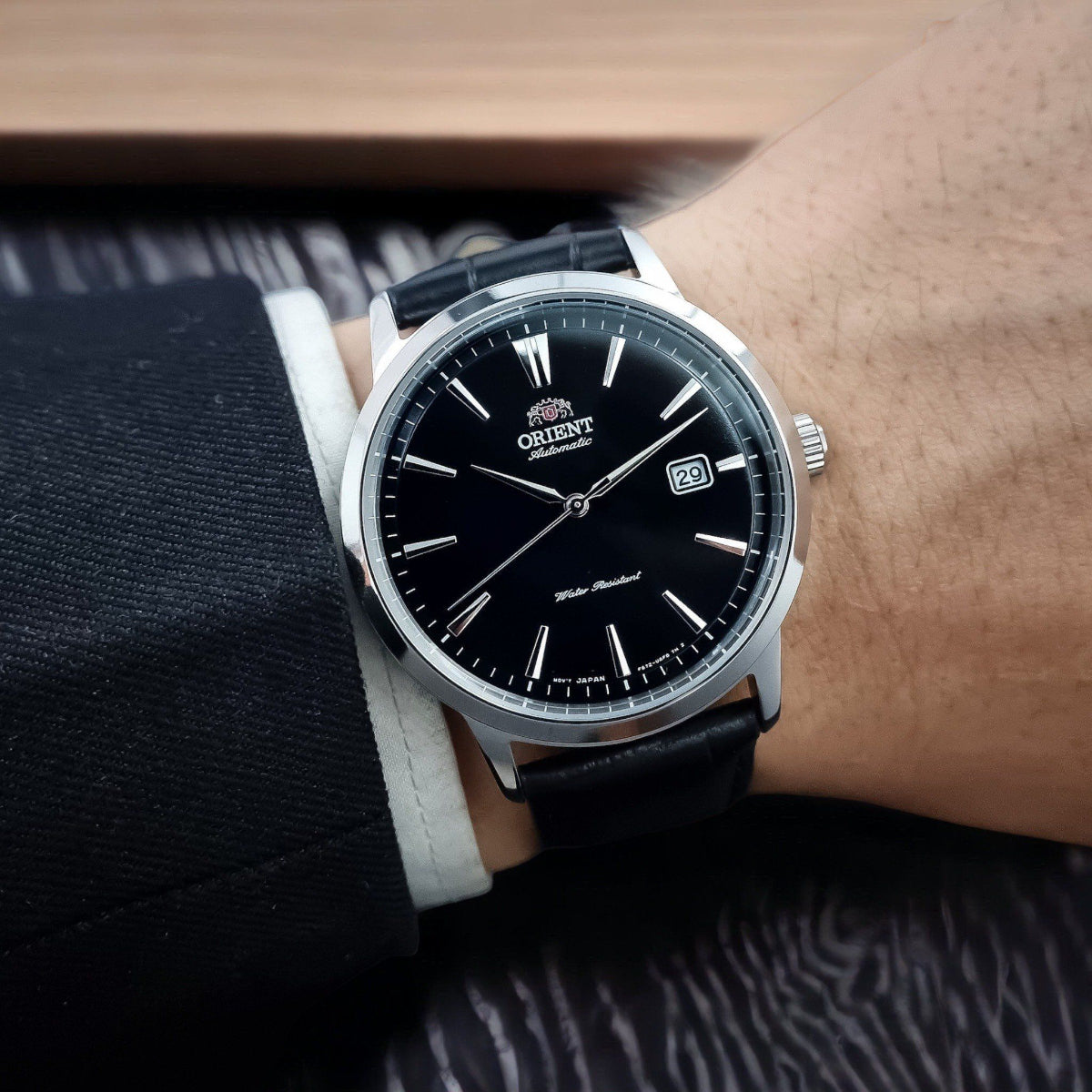 Orient Symphony Automatic Black Dial Men’s Watch RA-AC0F05B30B