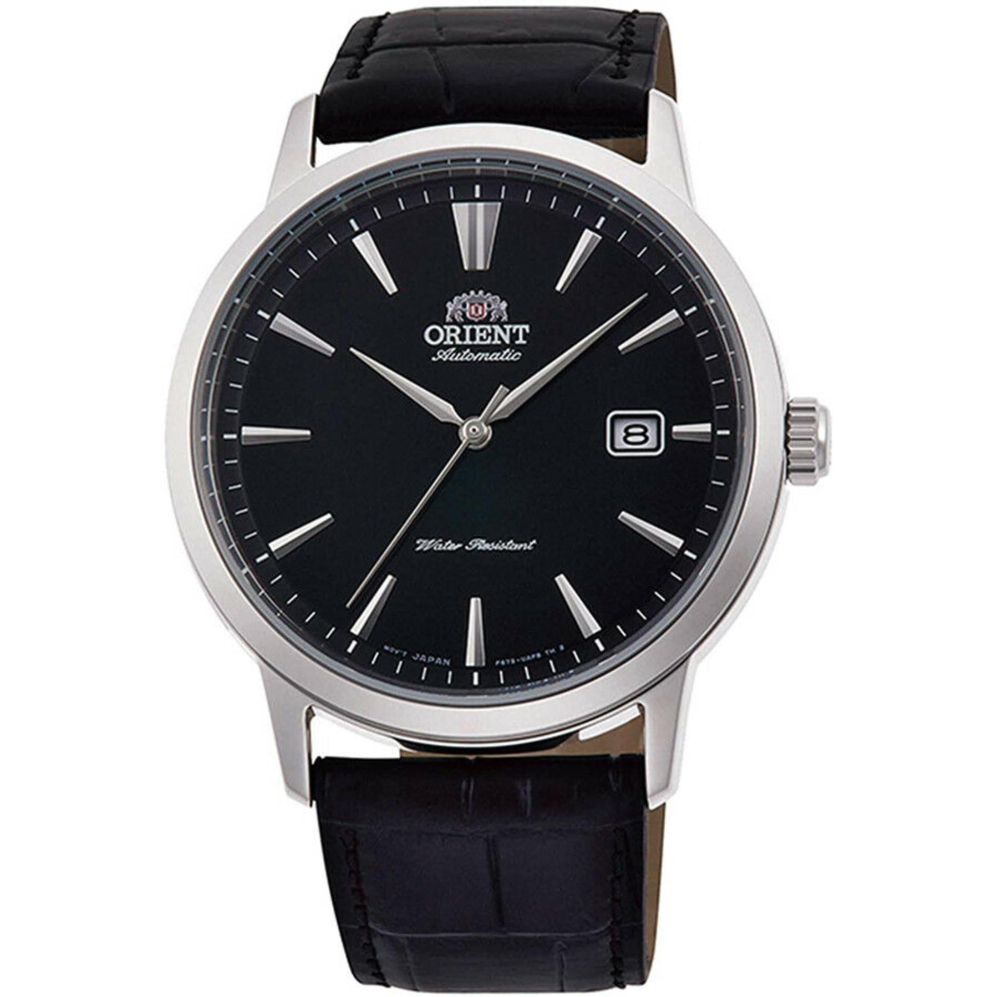 Orient Contemporary 42mm Black Dial Leather Watch RA-AC0F05B30B