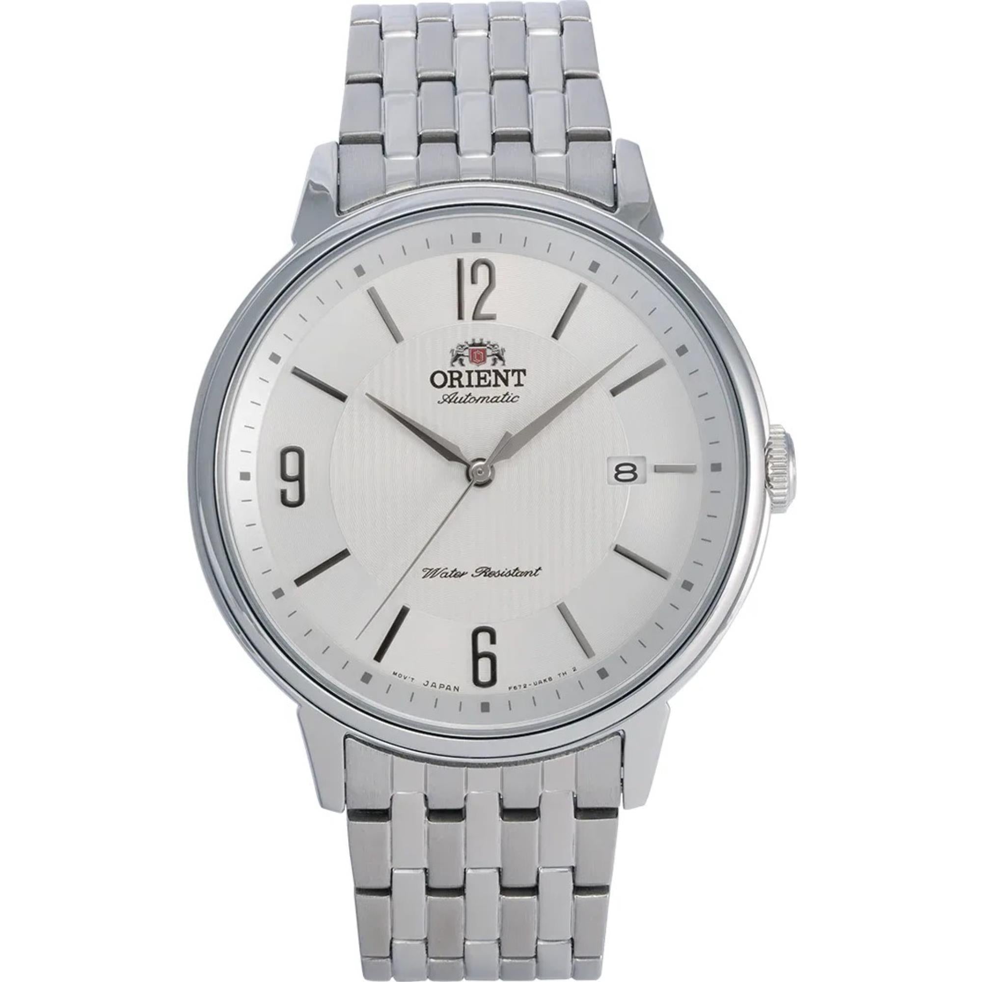 Orient Contemporary Automatic White Dial Steel Strap Men's Watch RA-AC0J10S10B