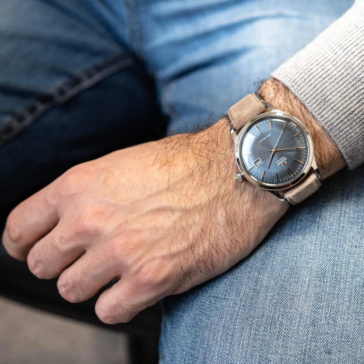 Orient Bambino Version 4 Automatic Blue Dial Men’s Watch RA-AC0P03L30B