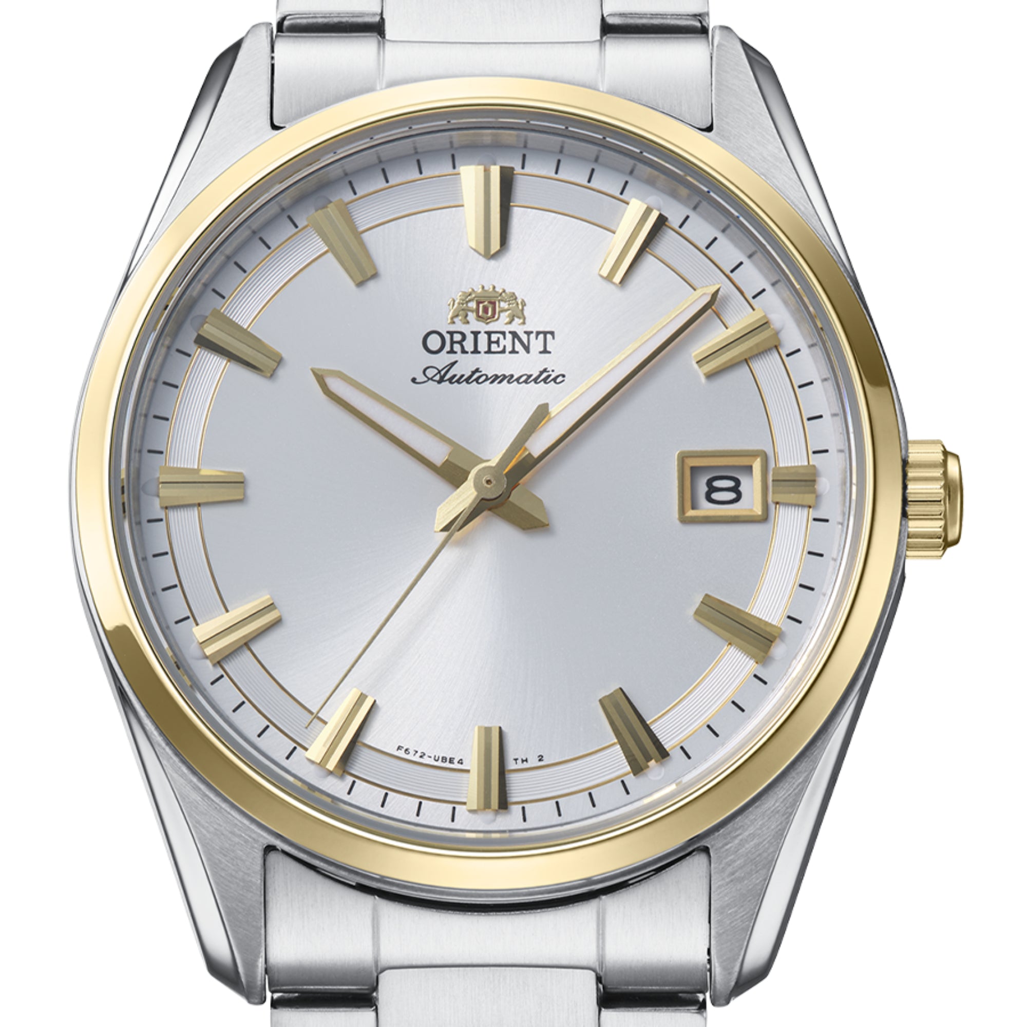 Orient Contemporary Stretto Date Automatic White Dial Steel Strap Men's Watch RA-AC0R01S30B