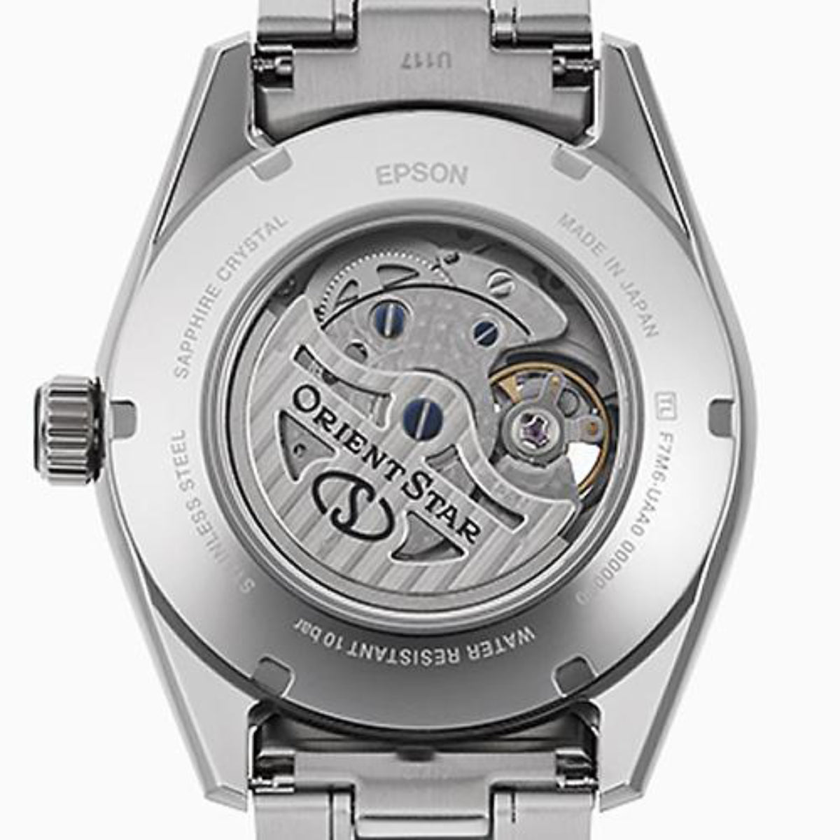 Orient Star Contemporary Black Dial Stainless Steel Strap Men's Watch RE-AY0001B00B