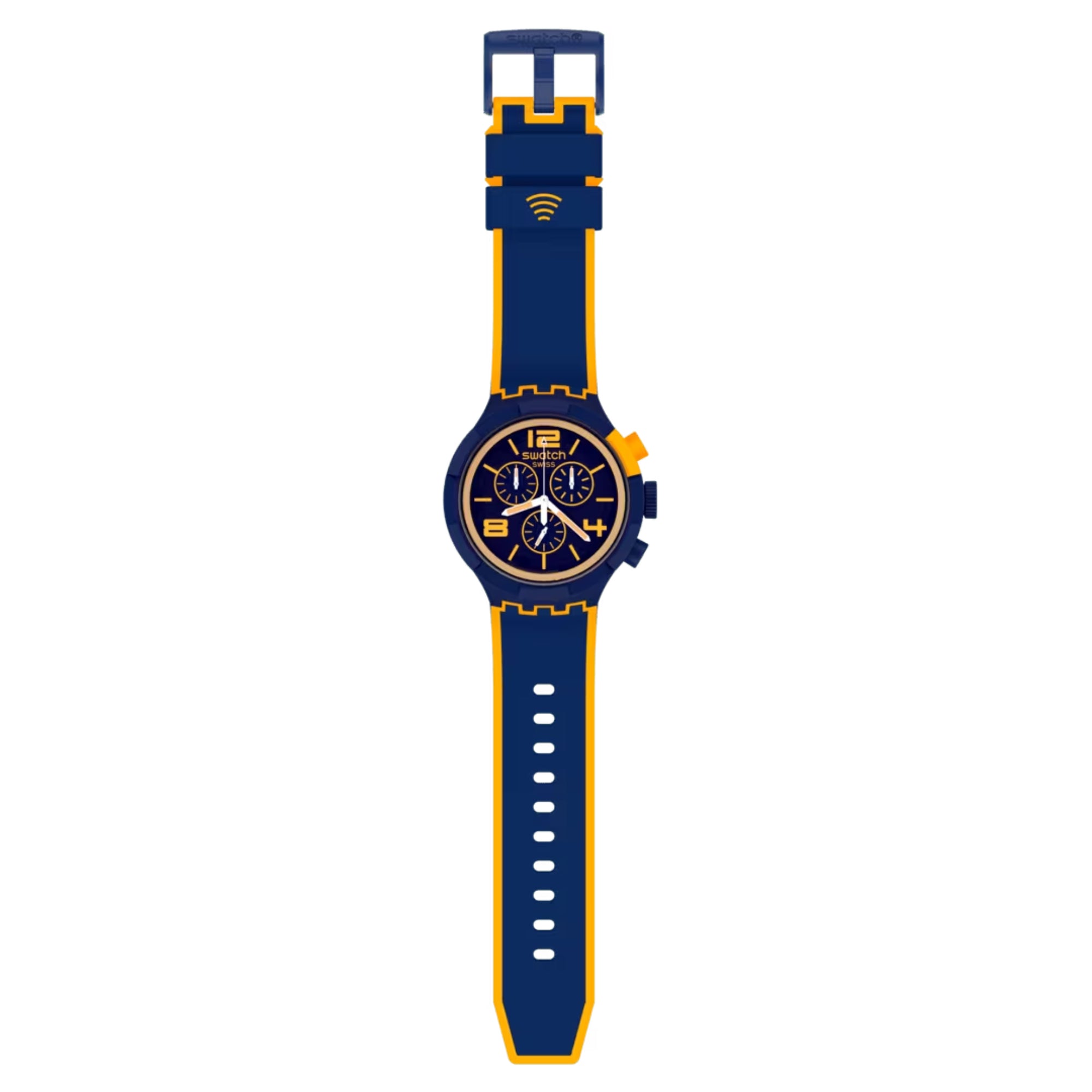 Swatch SwatchPAY! OrangePaysPAY! Quartz Blue Dial Blue Silicone Strap Men's Watch SBO2N100-5300
