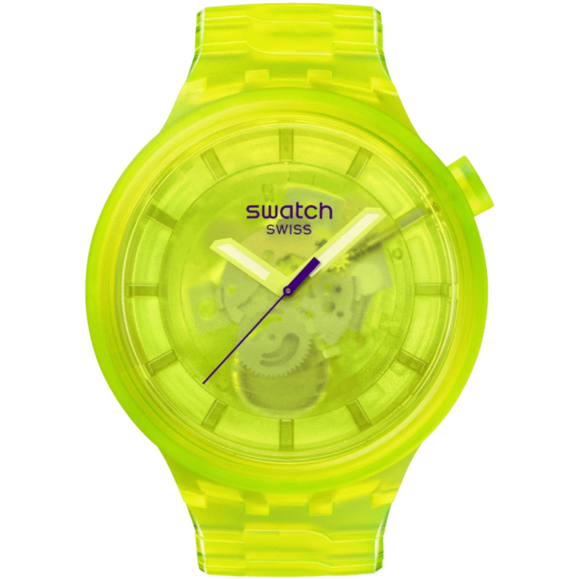 Swatch YELLOW JOY Yellow Dial Yellow Bio-Sourced Material Strap Unisex Watch SB05J103