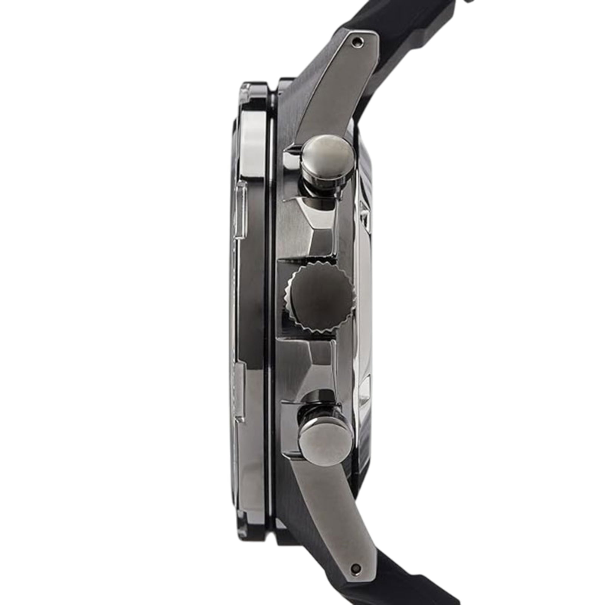 Seiko Conceptual Chronograph Black Dial Silicone Strap Men's Watch SSB349P1