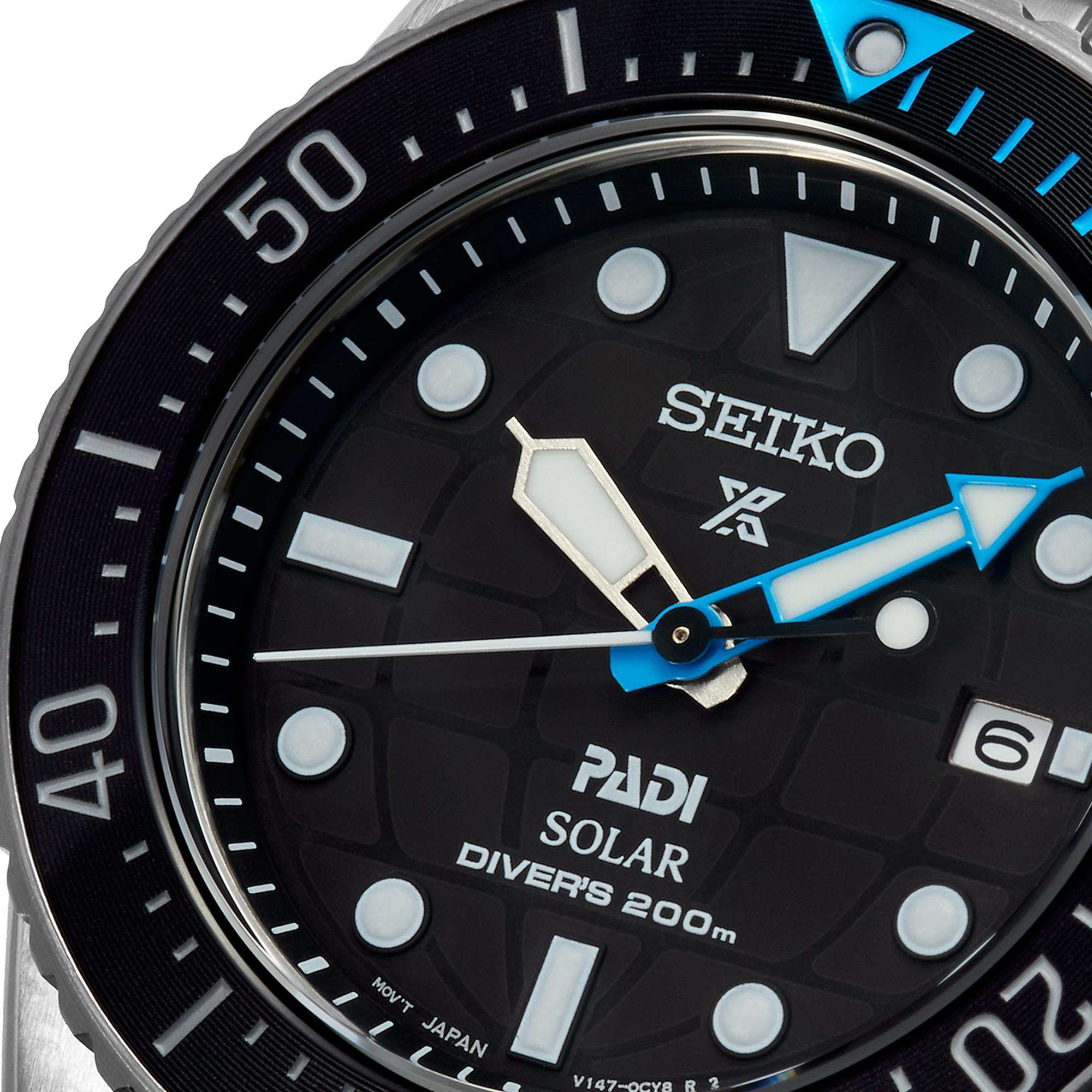 Seiko Prospex PADI Solar Blue Dial Stainless Steel Bracelet Men's Watch SNE575P1