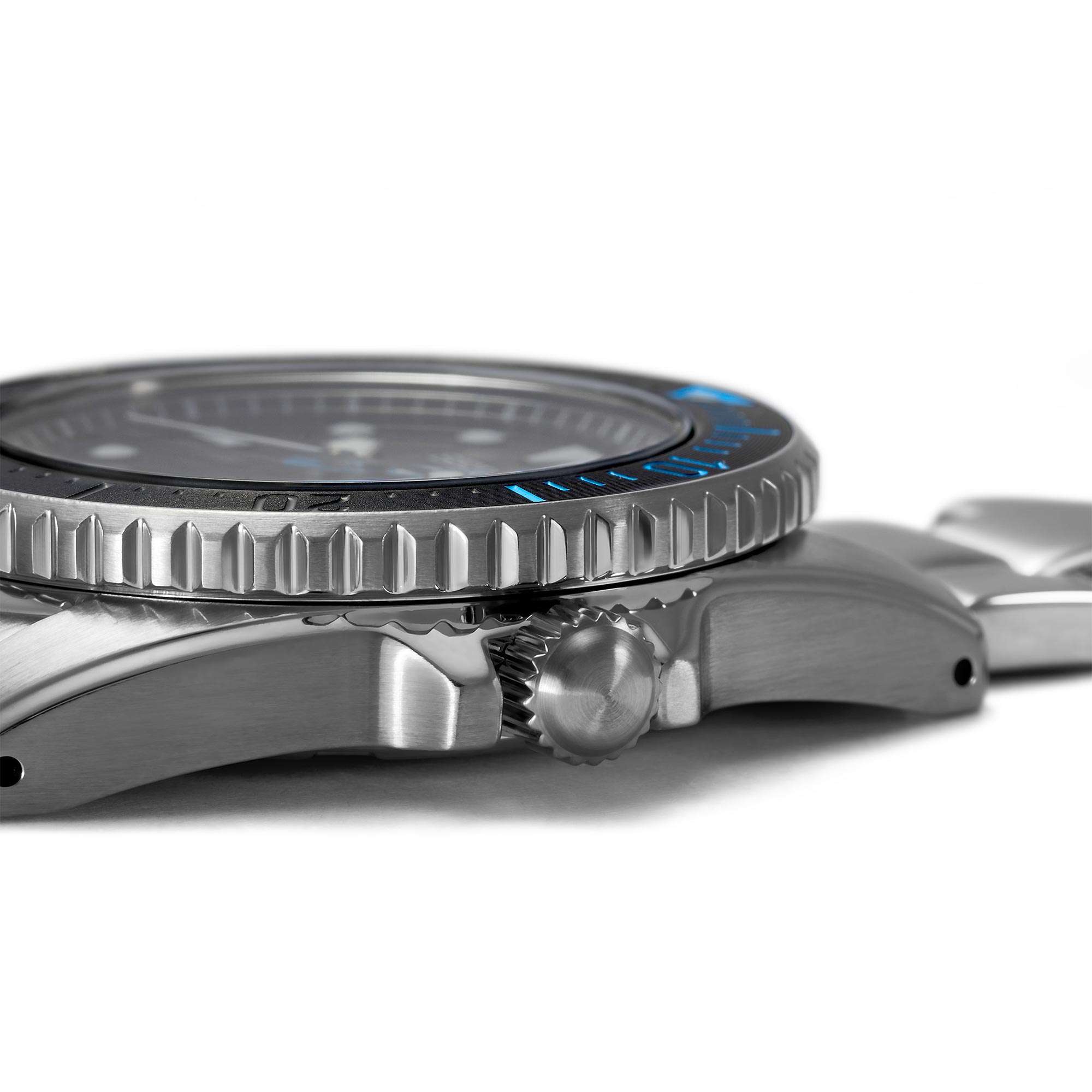Seiko Prospex PADI Solar Blue Dial Stainless Steel Bracelet Men's Watch SNE575P1