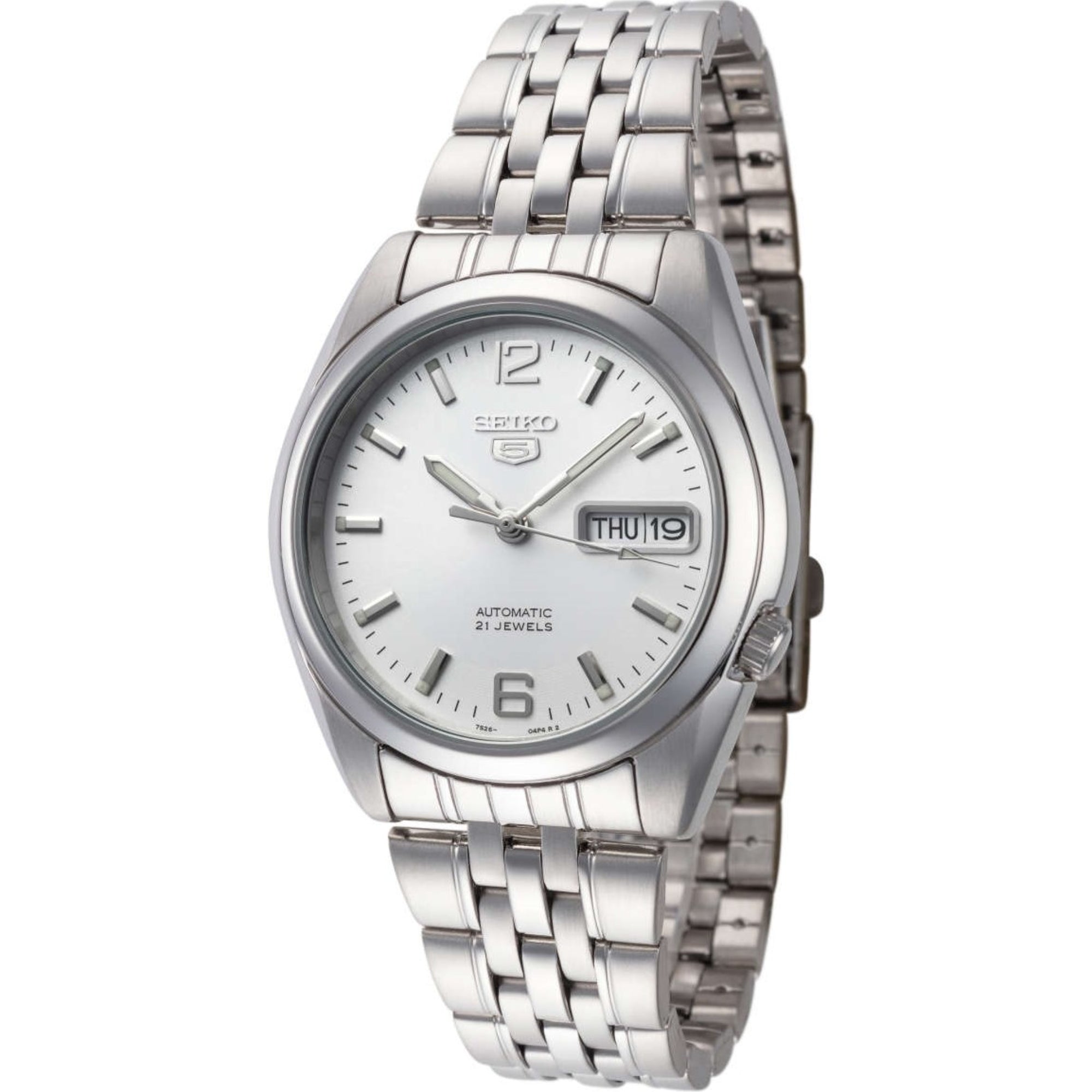 Seiko 5 Automatic Silver Dial Stainless Steel Men's Watch SNK385K1