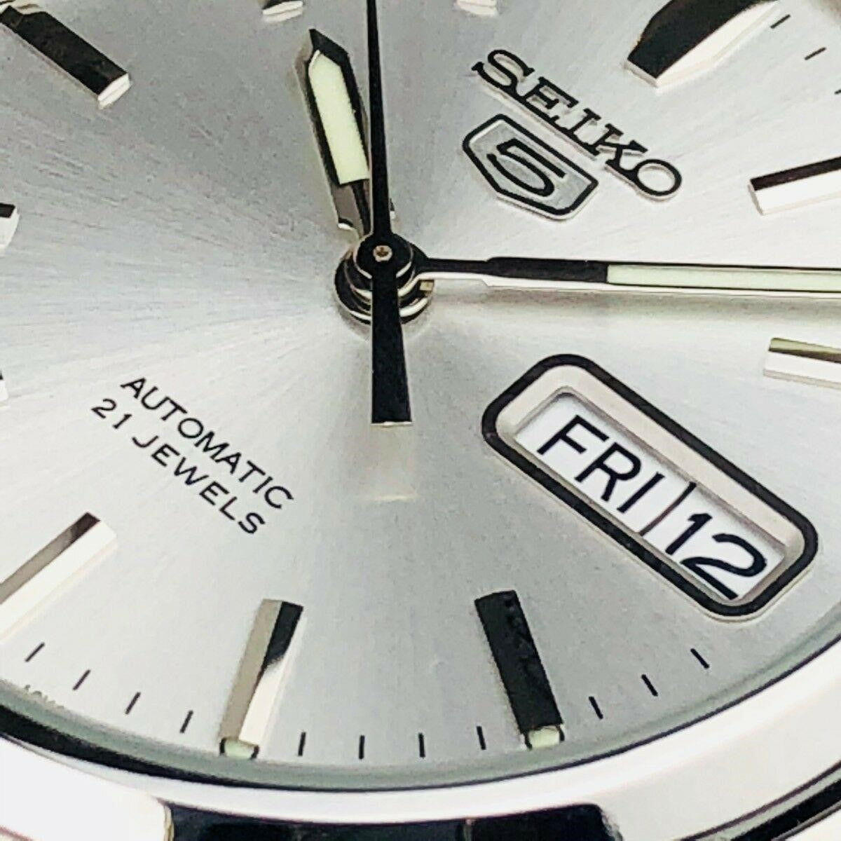 Seiko 5 Automatic Silver Dial Stainless Steel Bracelet Men's Watch SNKK65K1
