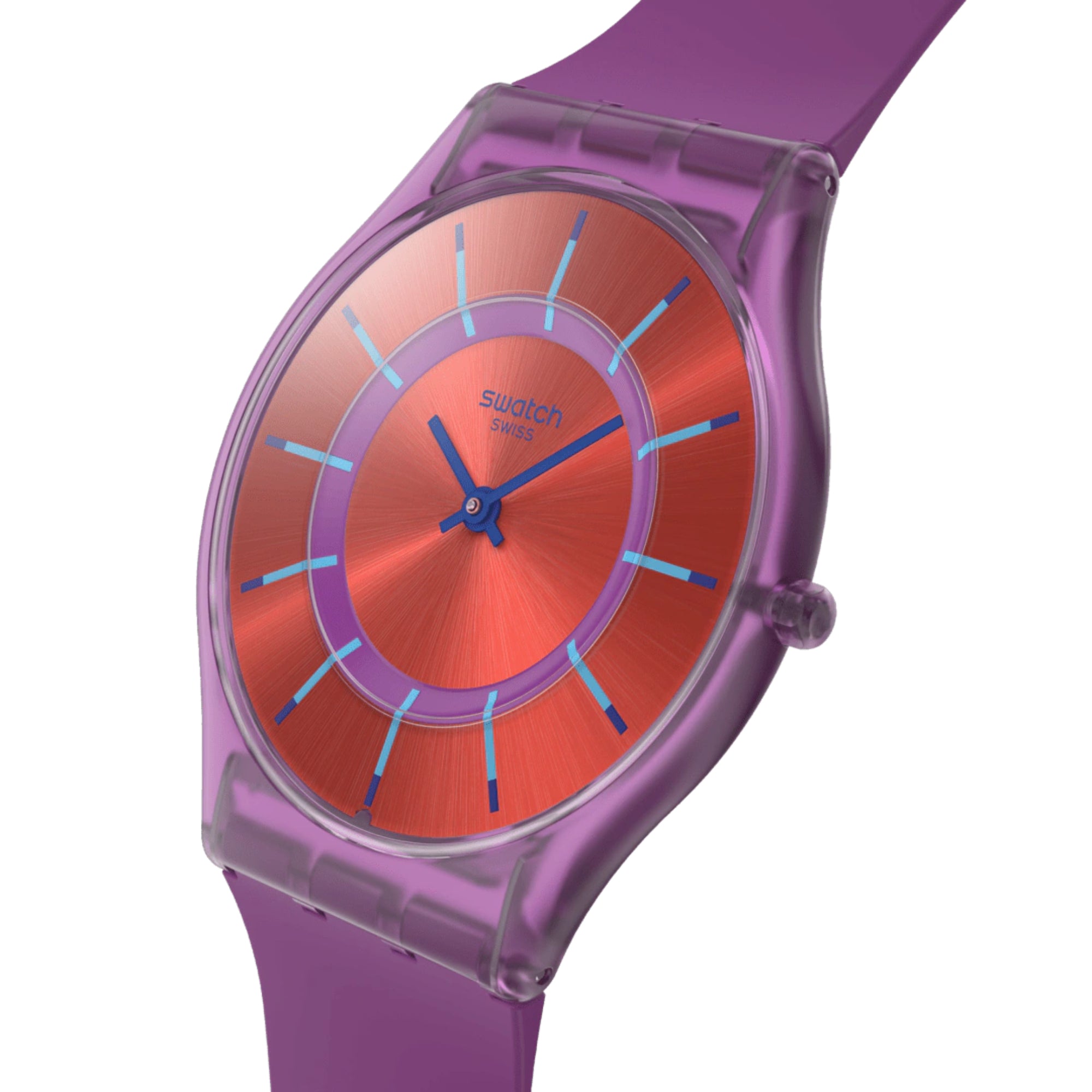 Swatch Sweet Strawberry Dream Red Dial Silicone Strap Unisex Watch SS08V108
