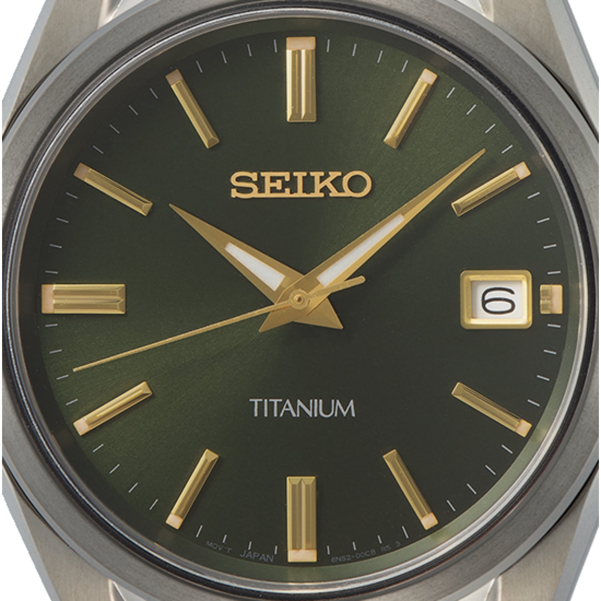 Seiko Conceptual Titanium Green Dial Two-Tone Titanium Strap Men's Watch SUR377P1