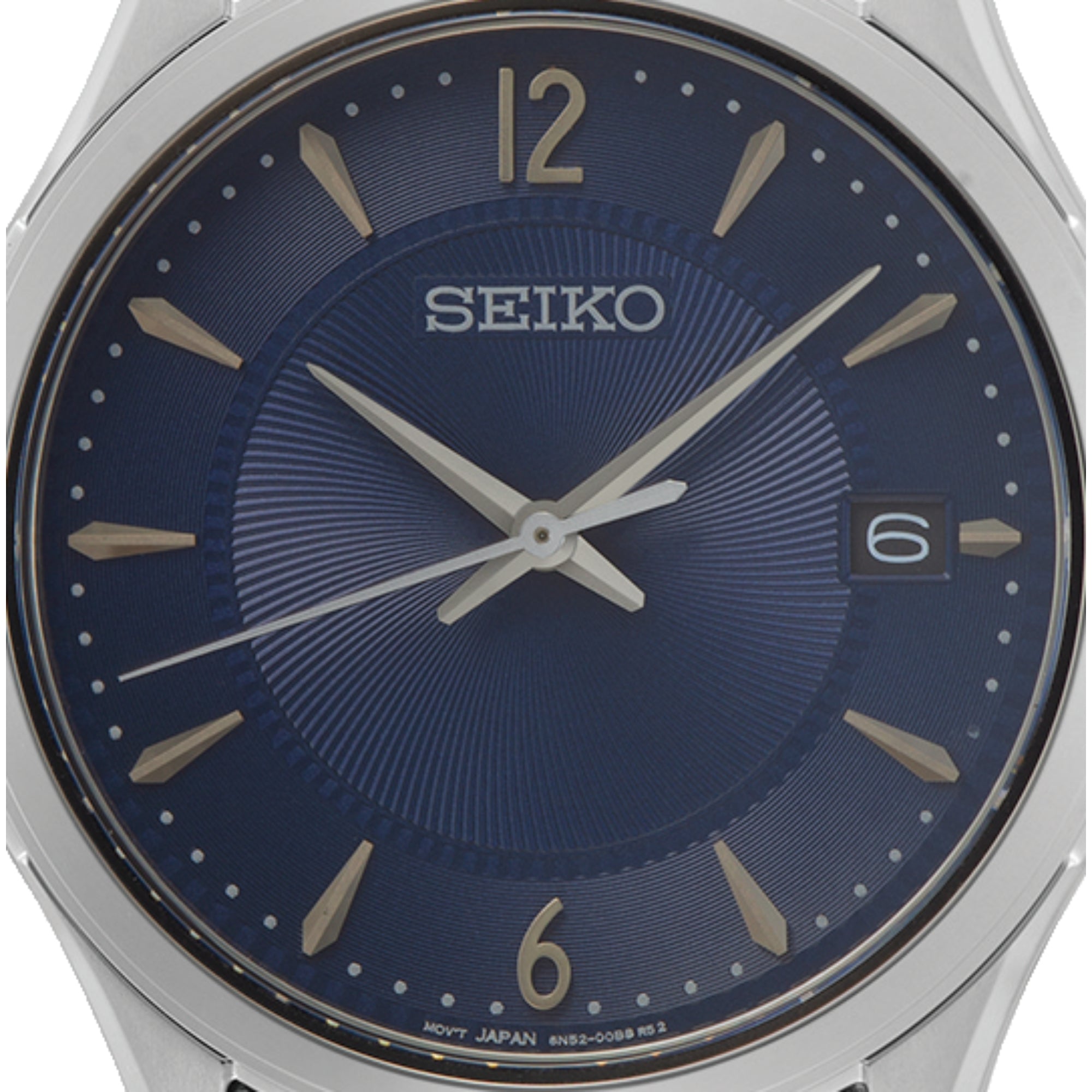 Seiko Conceptual SUR419P1 blue sunburst dial front view