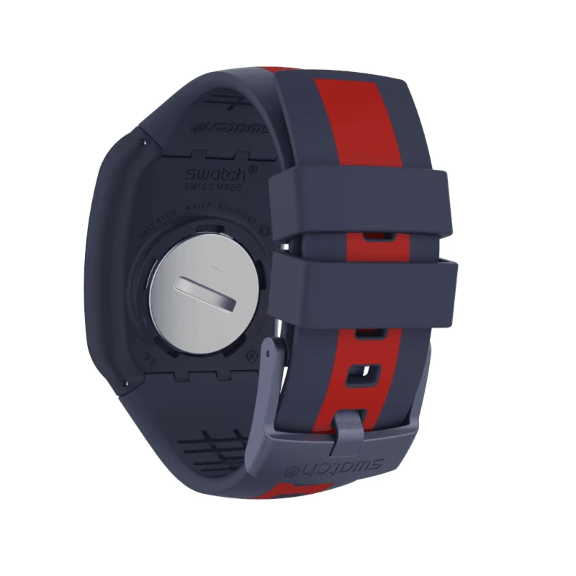 Swatch Touch Silicone Strap Digital Dial Men's Watch SURN101D