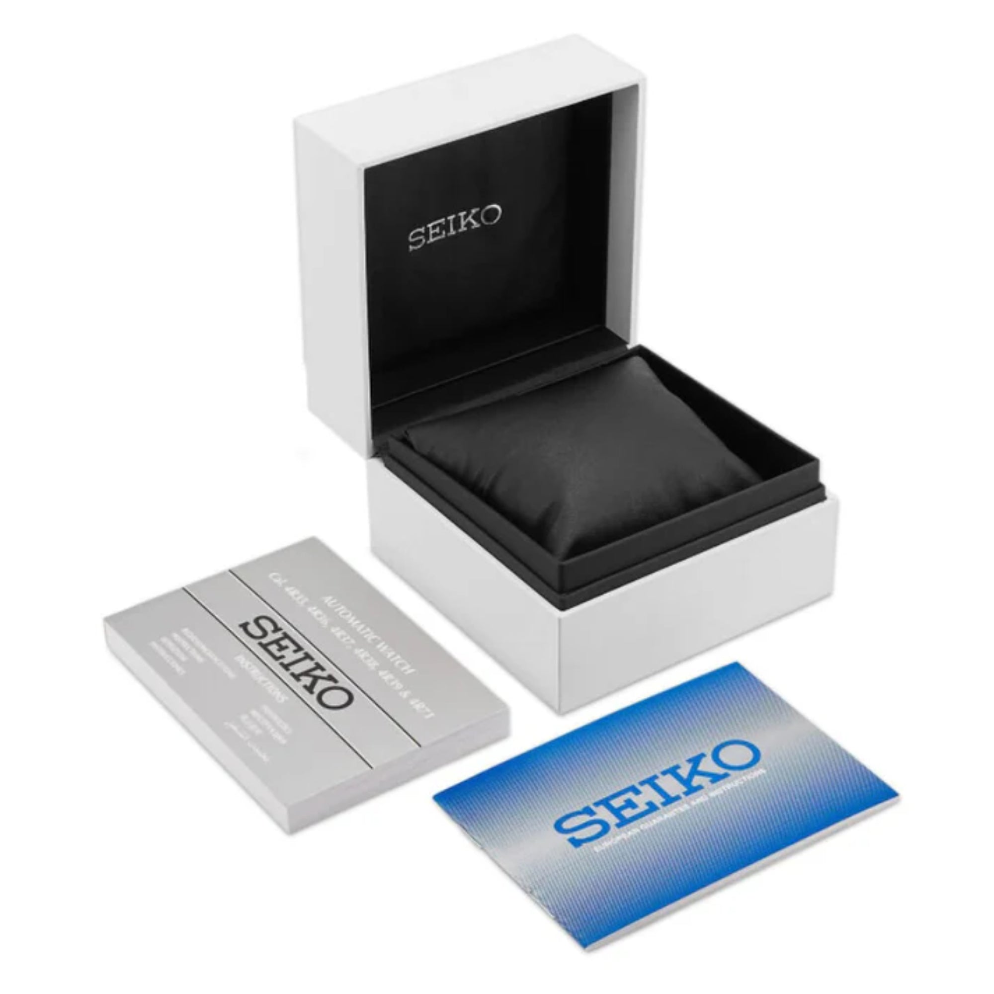 Official Seiko watch presentation box and packaging for SSB425P1