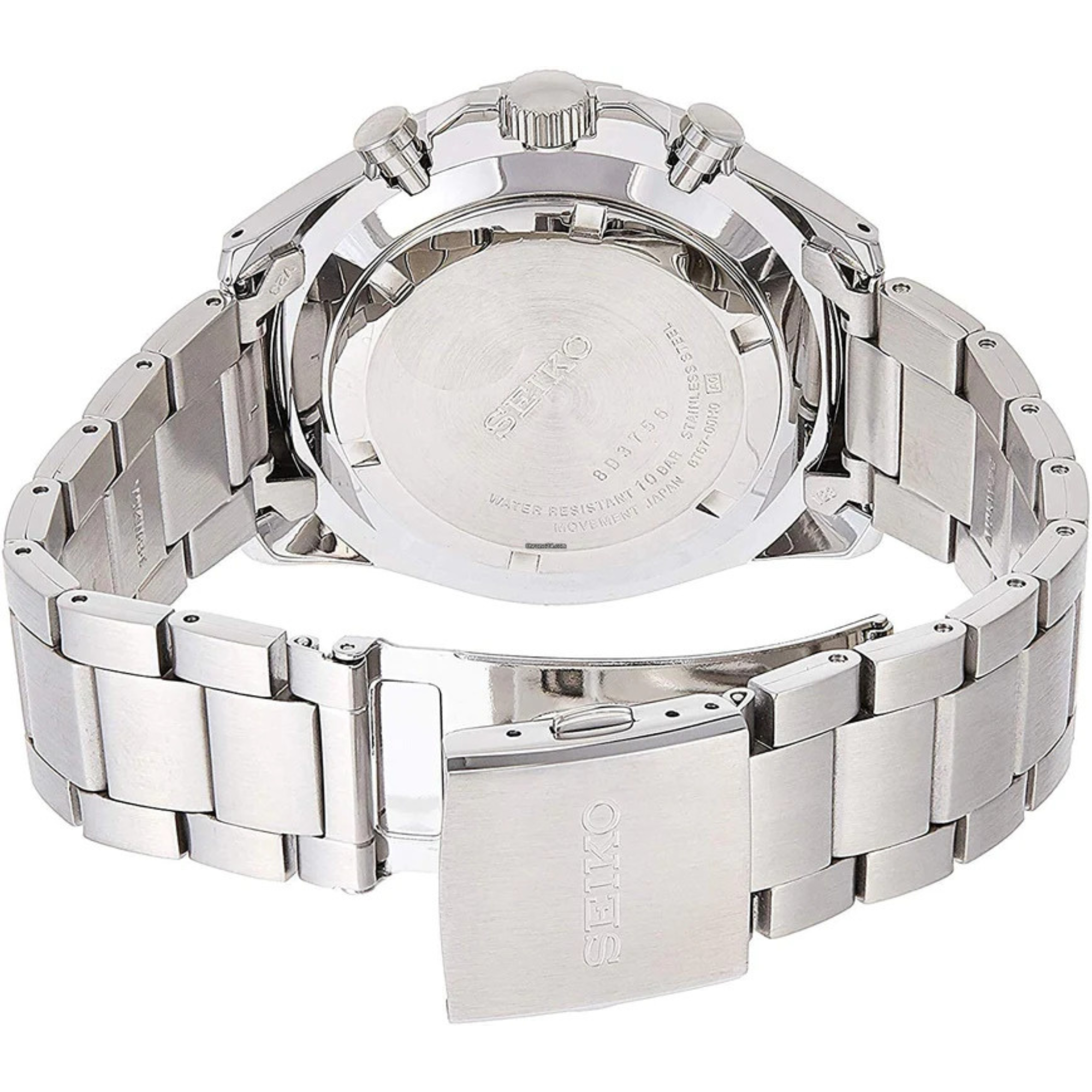 Seiko Conceptual Quartz Chronograph Blue Dial Steel Strap Men’s Watch SSB377P1