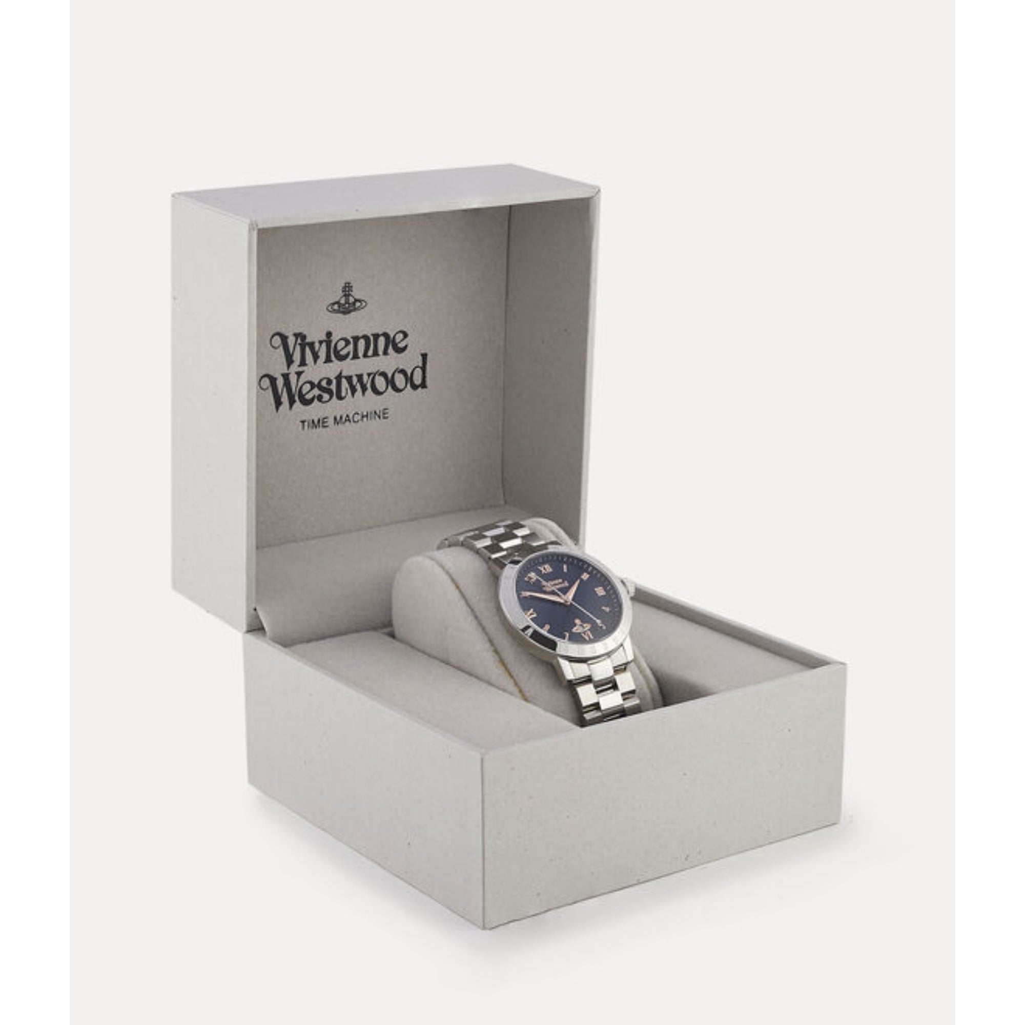 Vivienne Westwood Bloomsbury Blue Dial Steel Strap Women's Watch VV152NVSL