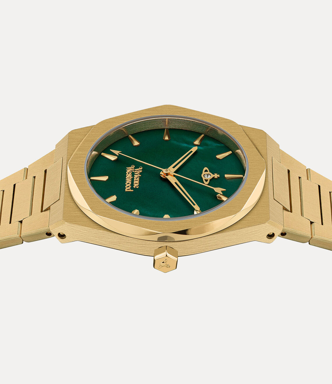 Vivienne Westwood Limehouse Quartz Green Dial Steel Strap Women's Watch VV244GRGD