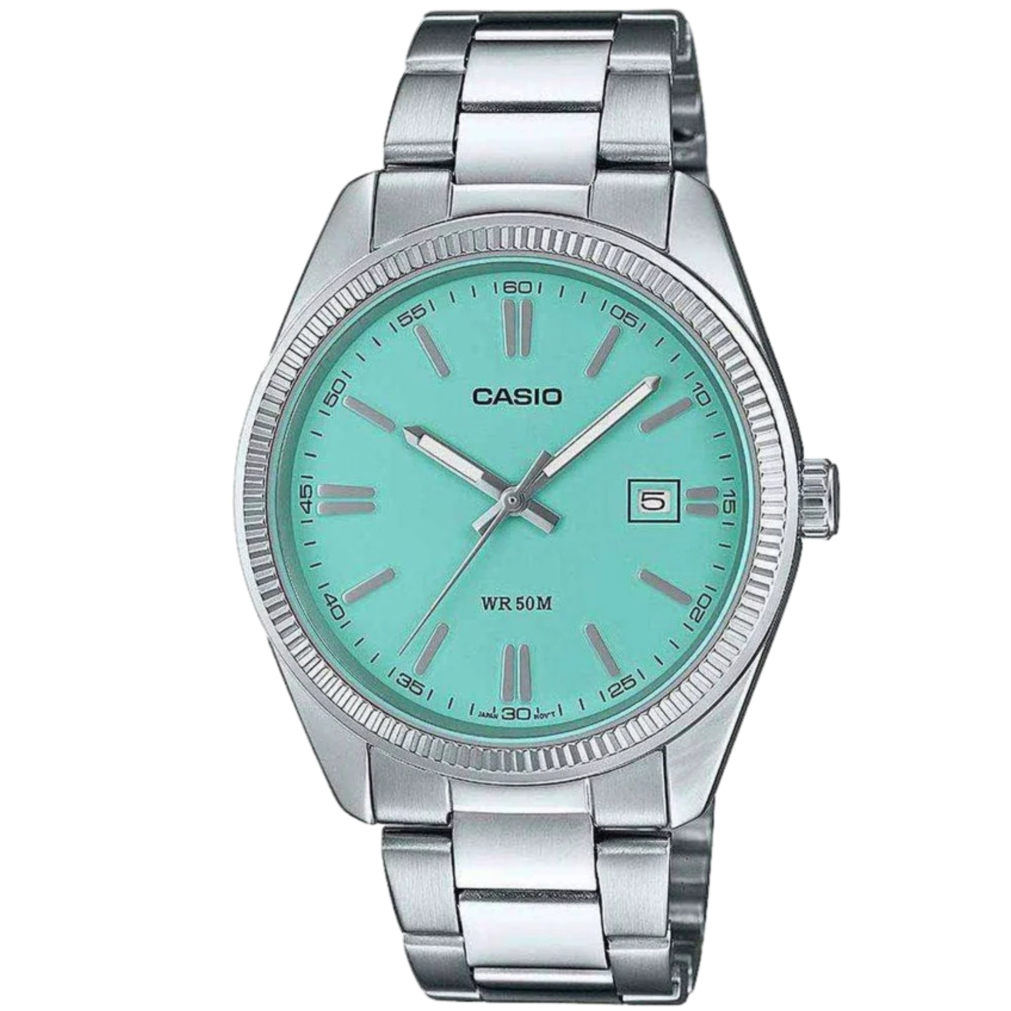 Casio Core Collection Quartz Tiffany Blue Stainless Steel Bracelet Watch MTP-1302PD-2A2VEF