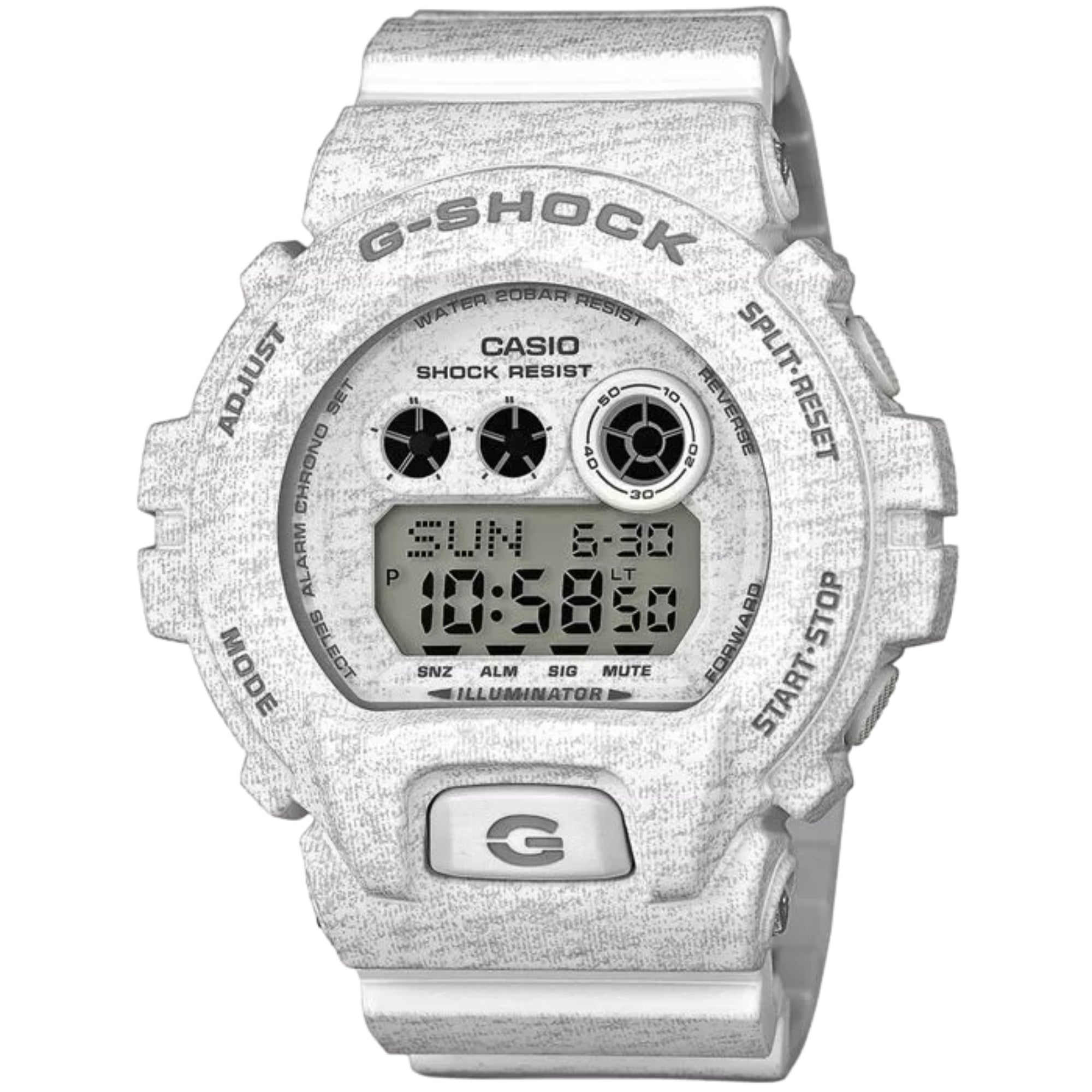 Casio GD-X6900HT-7ER G-Shock - Wristwatch men's, Resin, Band Colour: White