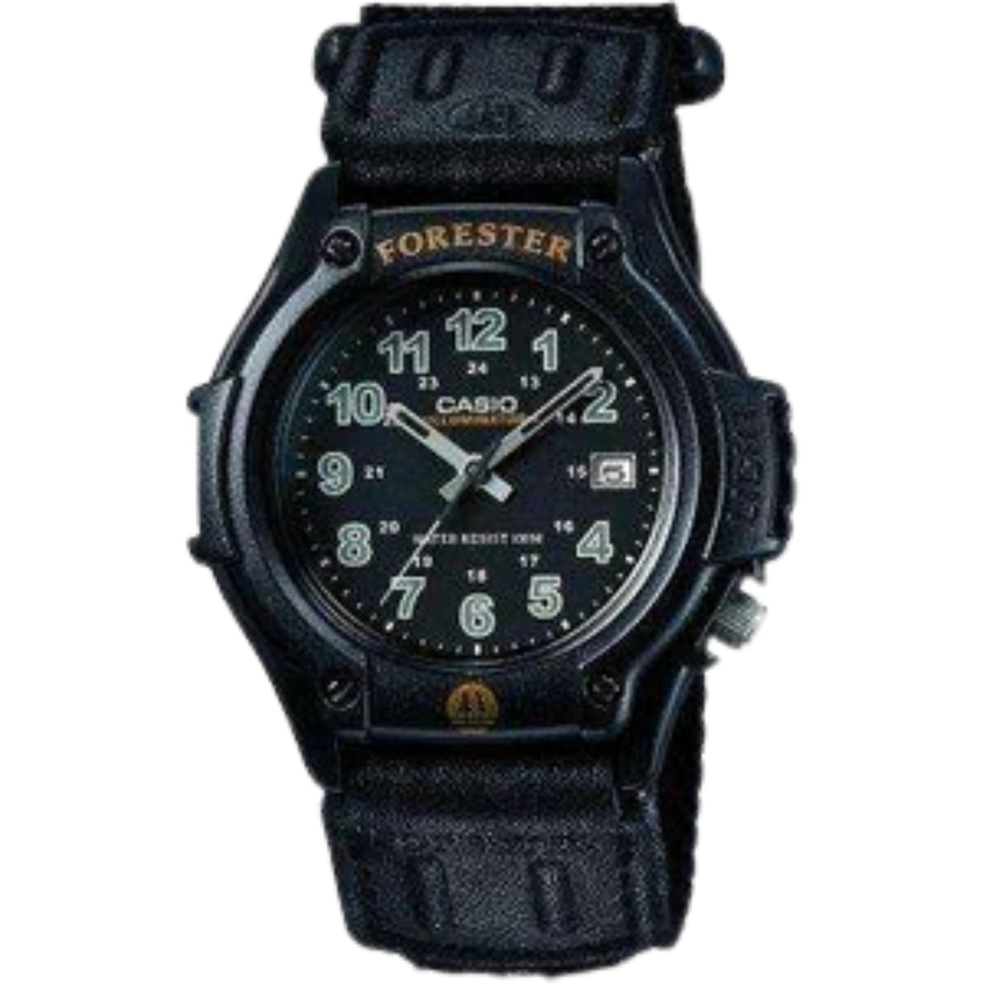 Casio Forester Watch with Analogue Display - Black Men's Digital Watch with White Dial Digital Display and Black Resin Strap FT500WC/1BVER