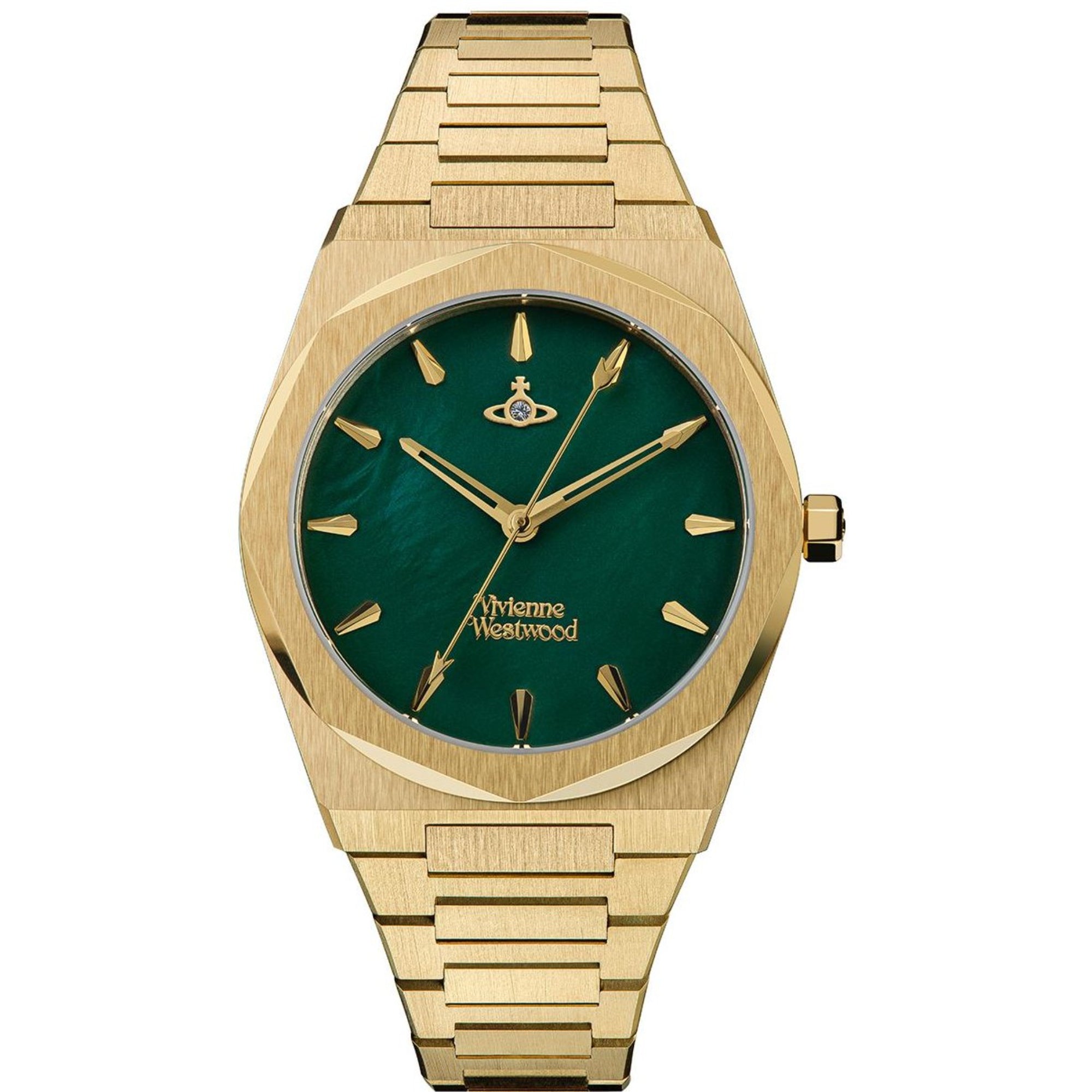 Vivienne Westwood Limehouse Quartz Green Dial Steel Strap Women's Watch VV244GRGD