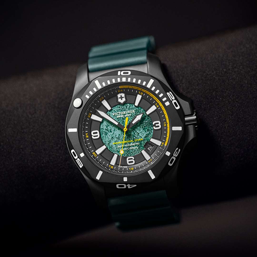 Victorinox I.N.O.X Professional Diver Limited Edition Titanium Quartz Black Rubber Strap Men's Watch 241957.1