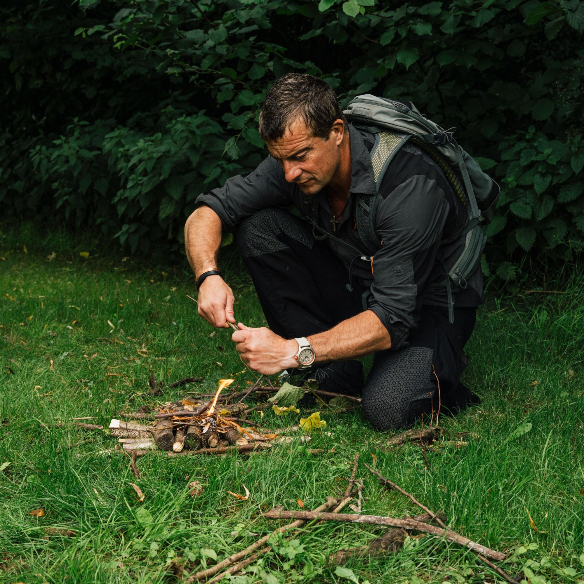 Luminox Bear Grylls Survival Series Brown Dial Rubber Strap Men's Watch XB.3717