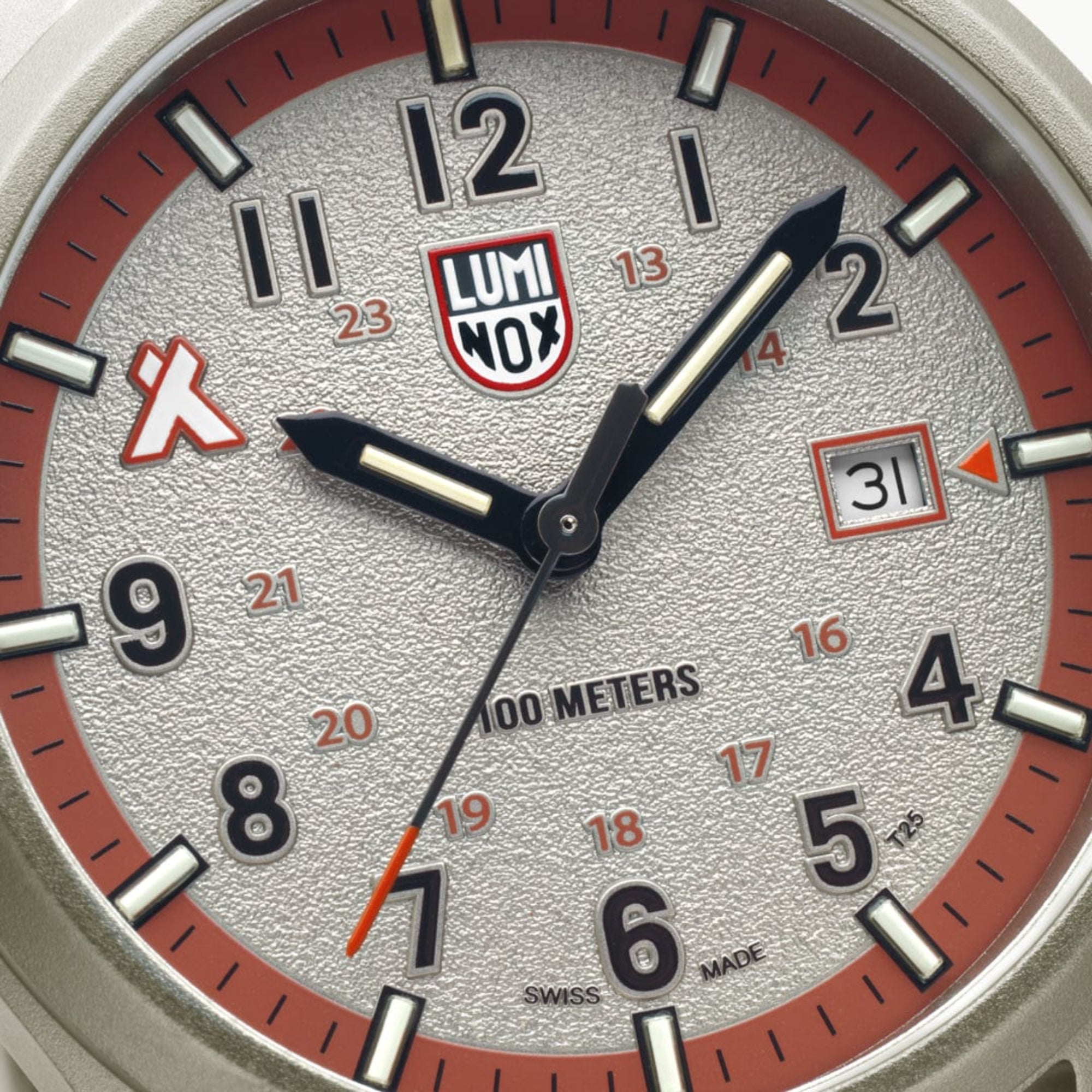 Luminox Bear Grylls Survival Series Brown Dial Rubber Strap Men's Watch XB.3717