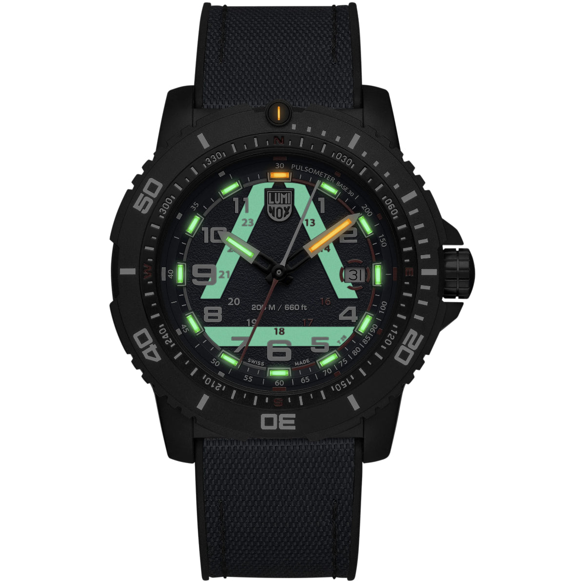 Luminox ICE-SAR 1080 Series Blue Dial Rubber with Textile Strap Men's Watch XL.1083