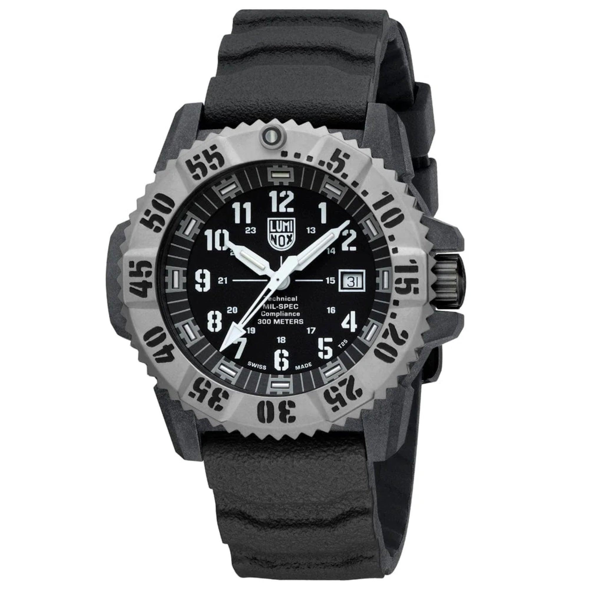 Luminox MIL-SPEC Inspired 3350 Series Black Dial Nitrile Rubber Strap Men's Military Watch Set XL.3351.1.SET
