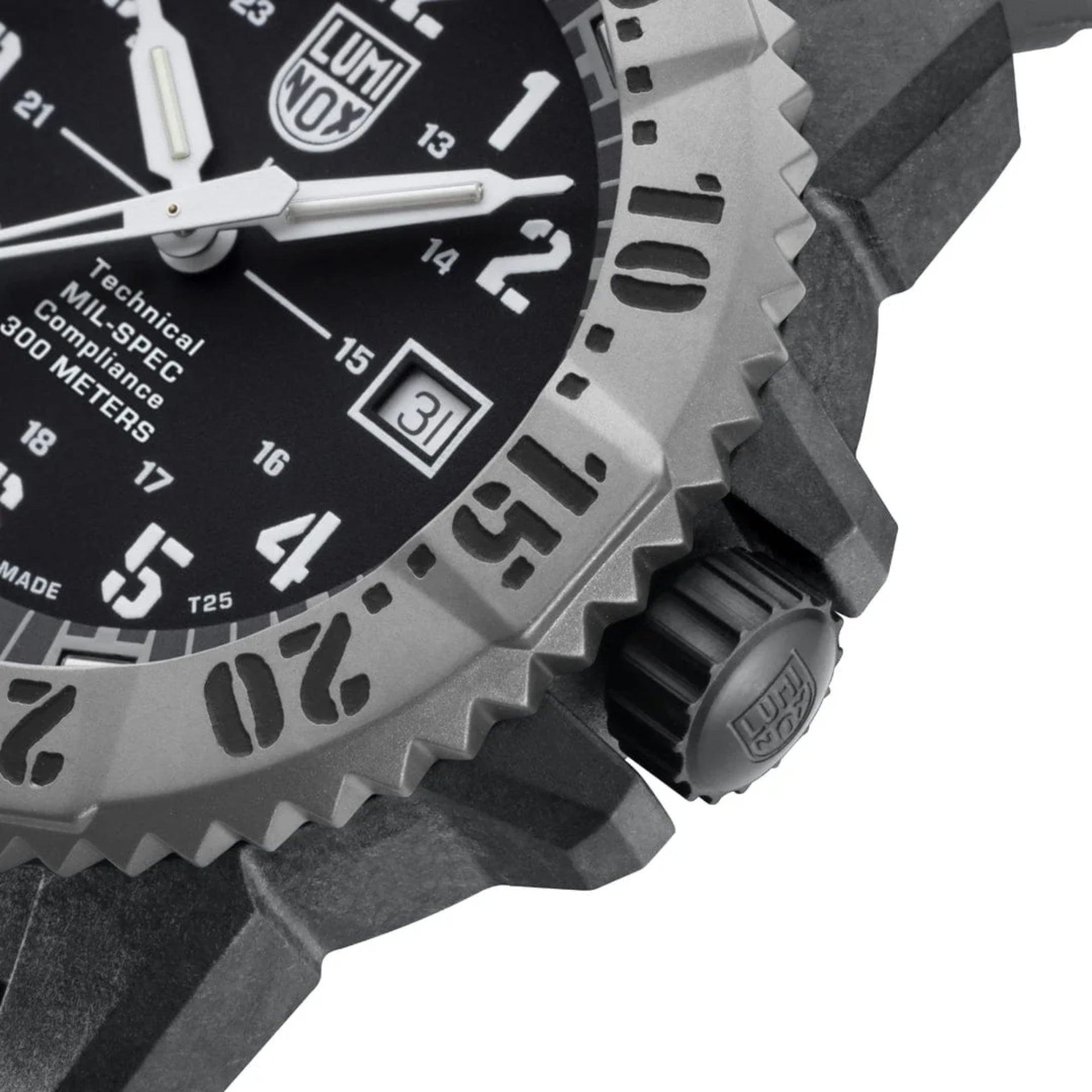 Luminox MIL-SPEC Inspired 3350 Series Black Dial Nitrile Rubber Strap Men's Military Watch Set XL.3351.1.SET