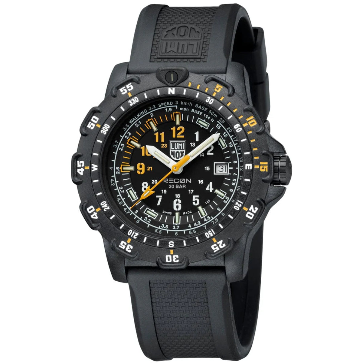 Luminox Recon Pointman Quartz Black Dial Nitrile Rubber Strap Men's Watch XL.8825.H.SET