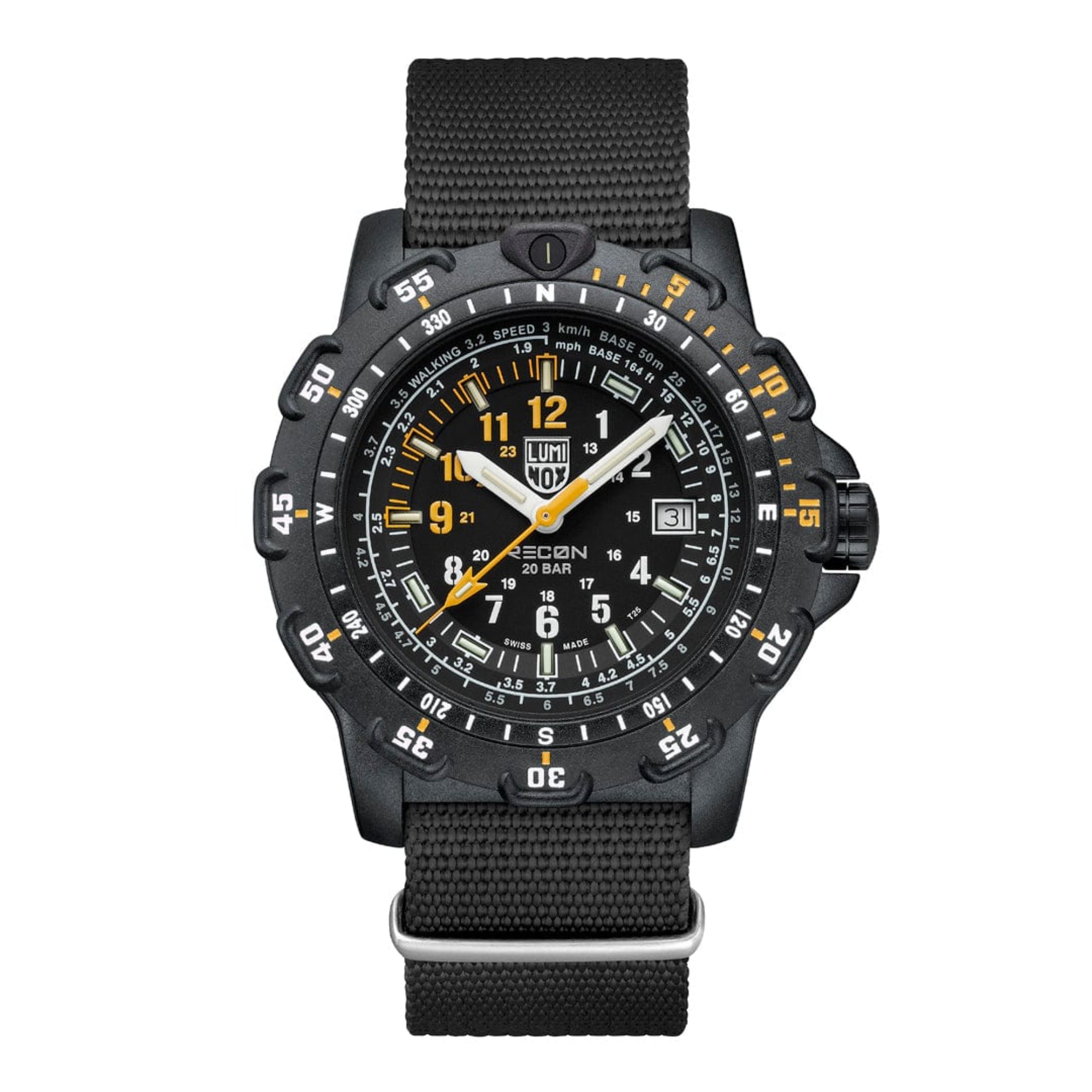 Luminox Recon Pointman Quartz Black Dial Nitrile Rubber Strap Men's Watch XL.8825.H.SET