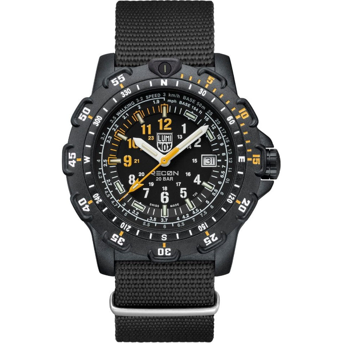 Luminox Recon Pointman Quartz Black Dial Nitrile Rubber Strap Men's Watch XL.8825.H.SET