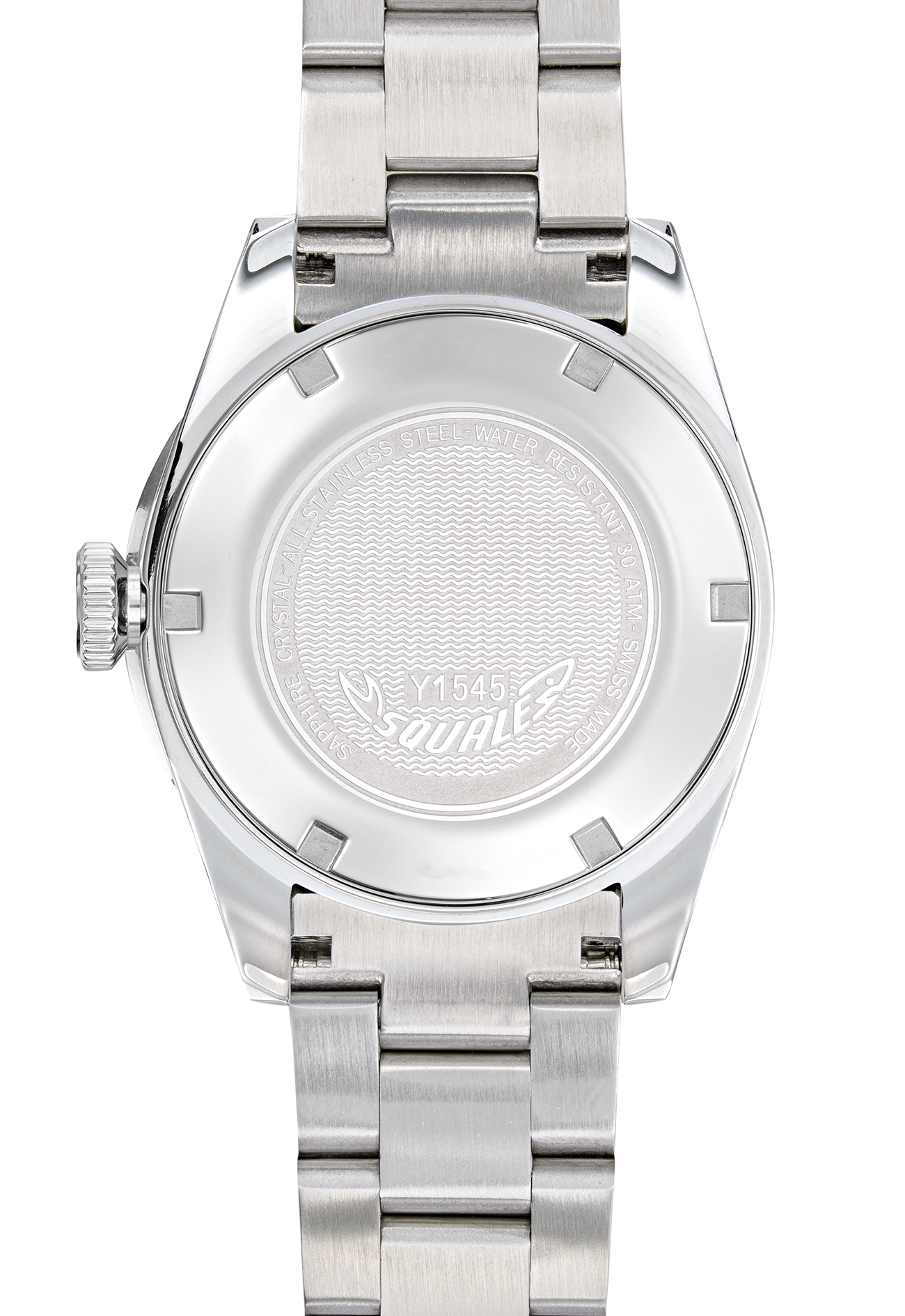 Squale 1545 Automatic Grey Dial Steel Strap Men’s Watch 1545GG.AC